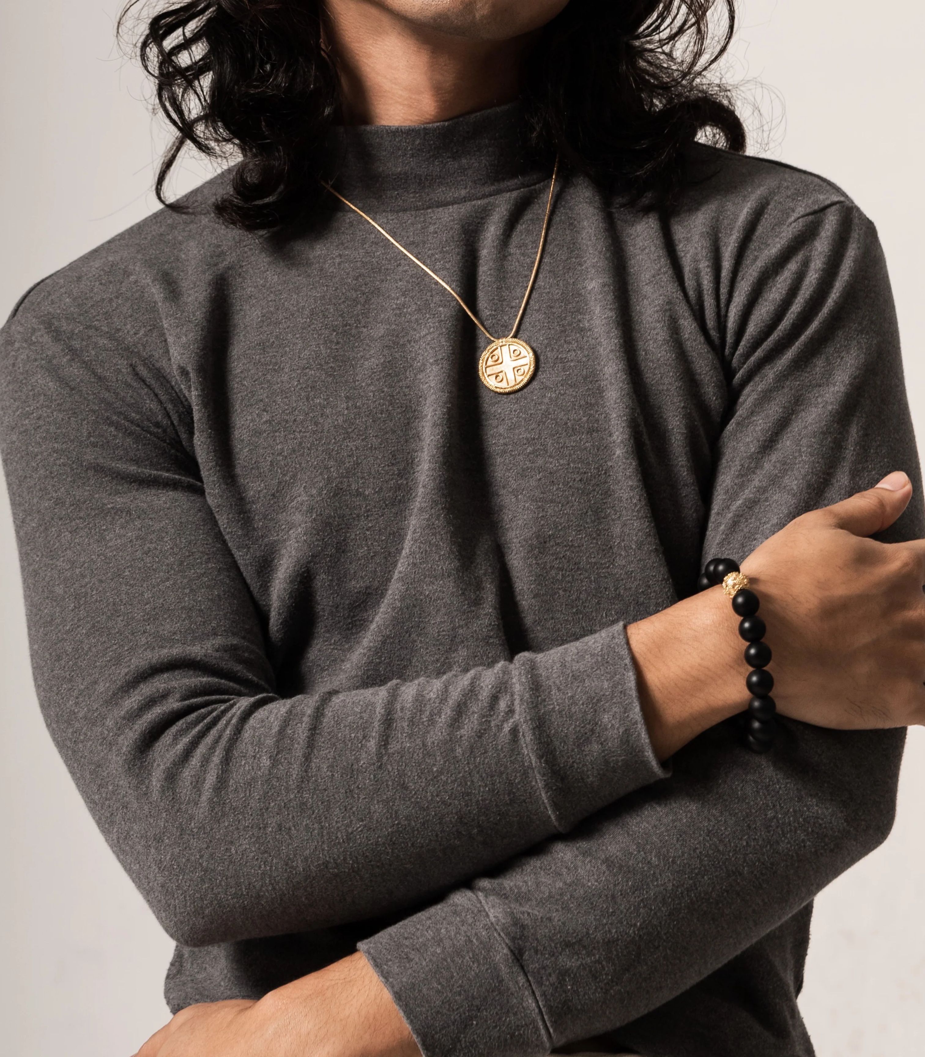 Buwan Tambourine Bracelet in Black - AMAMI