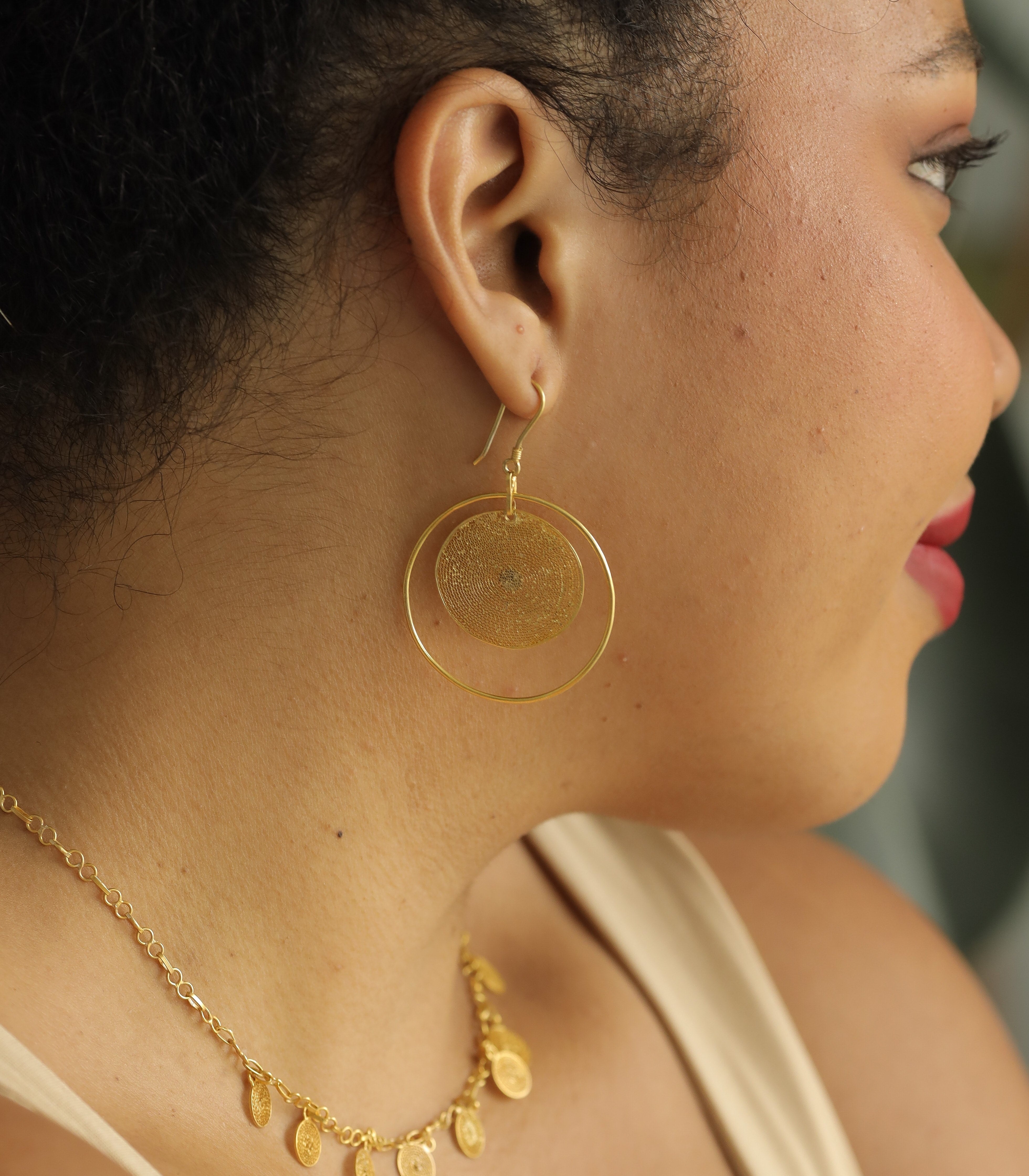 Dionne Gold Discs Worn - AMAMI