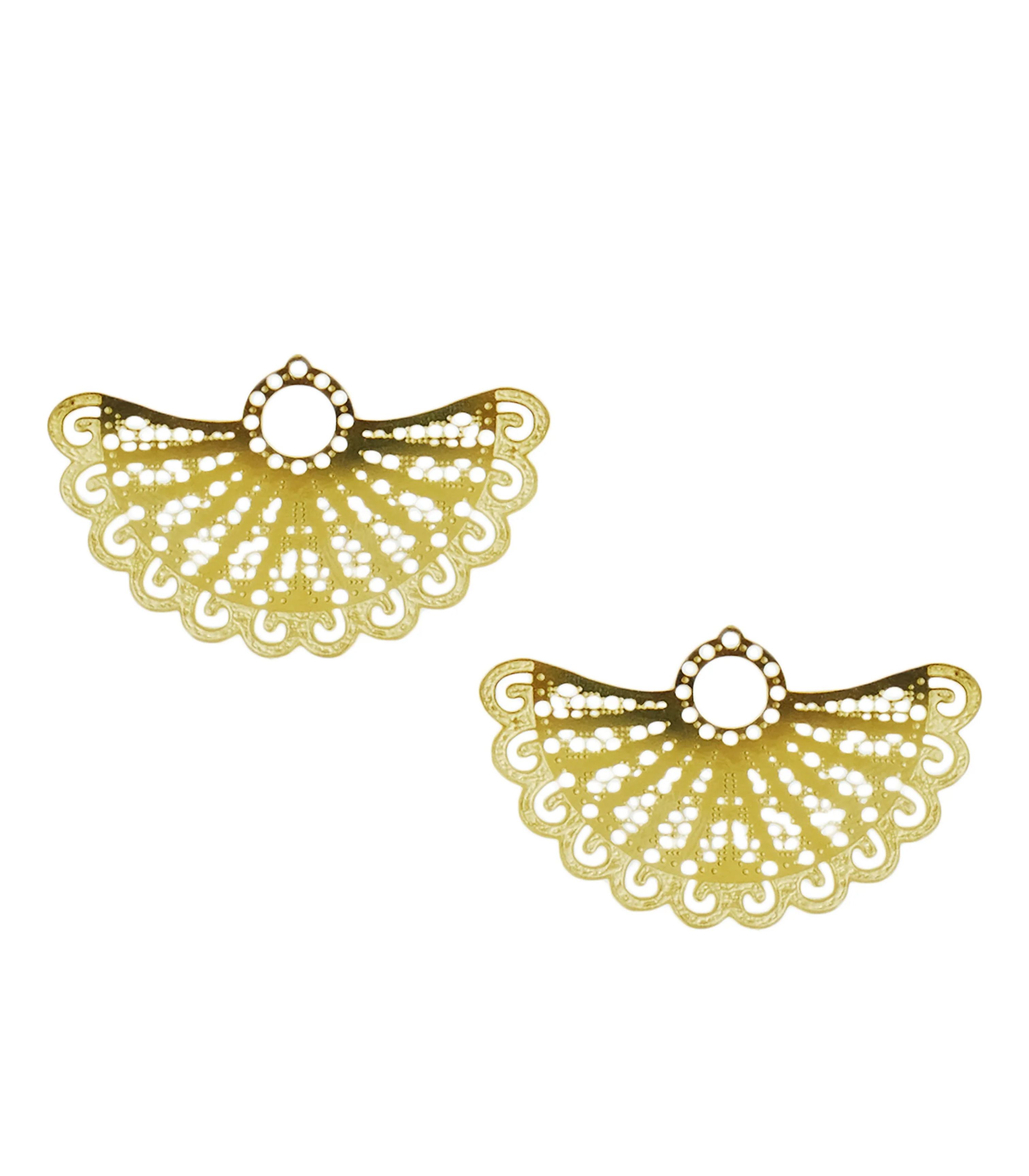 Abaniko Earrings in Mother of Pearl - Lily Jewelry