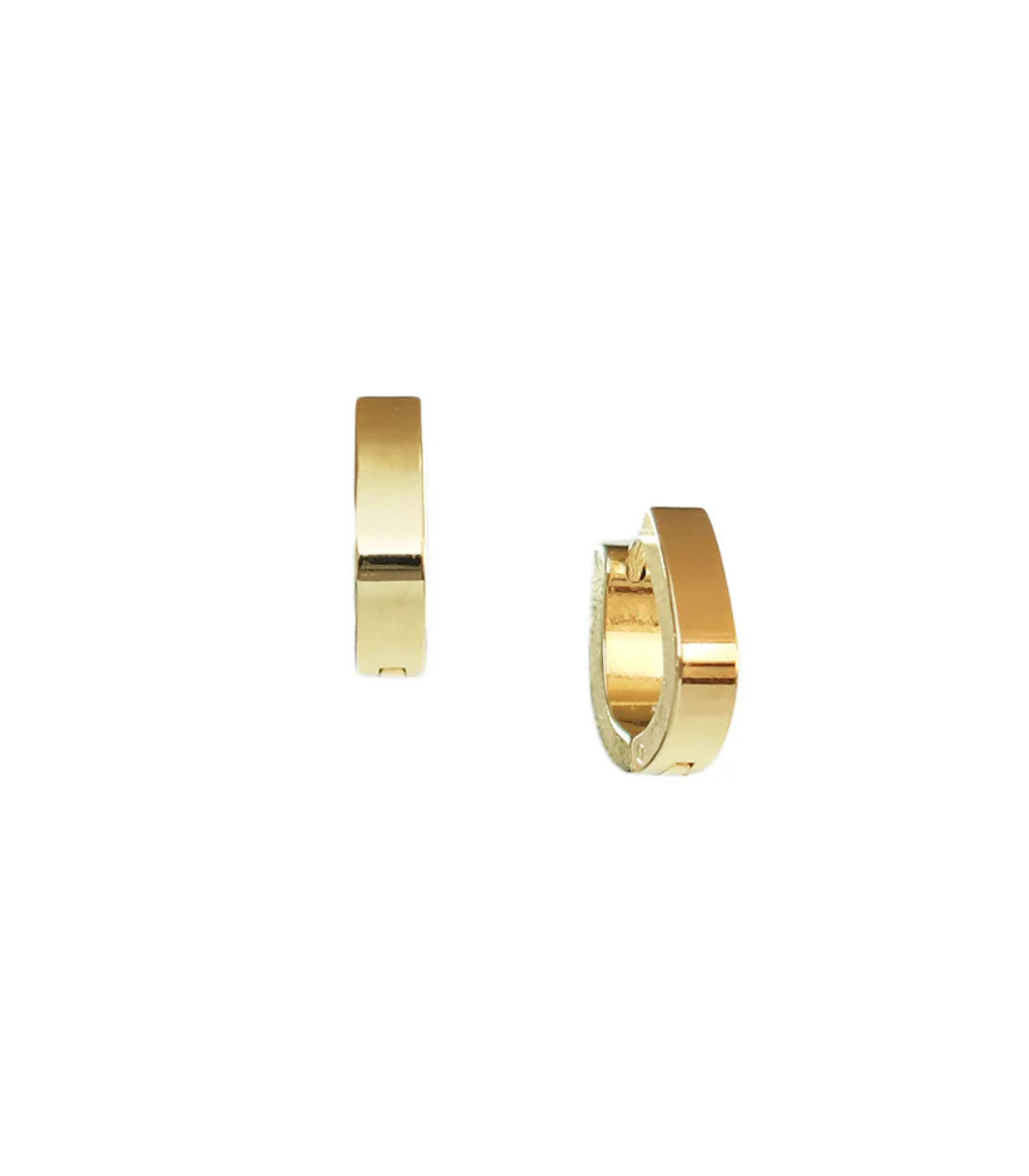 Lily Jewelry - Nikka Shell Mini Charm Hoops