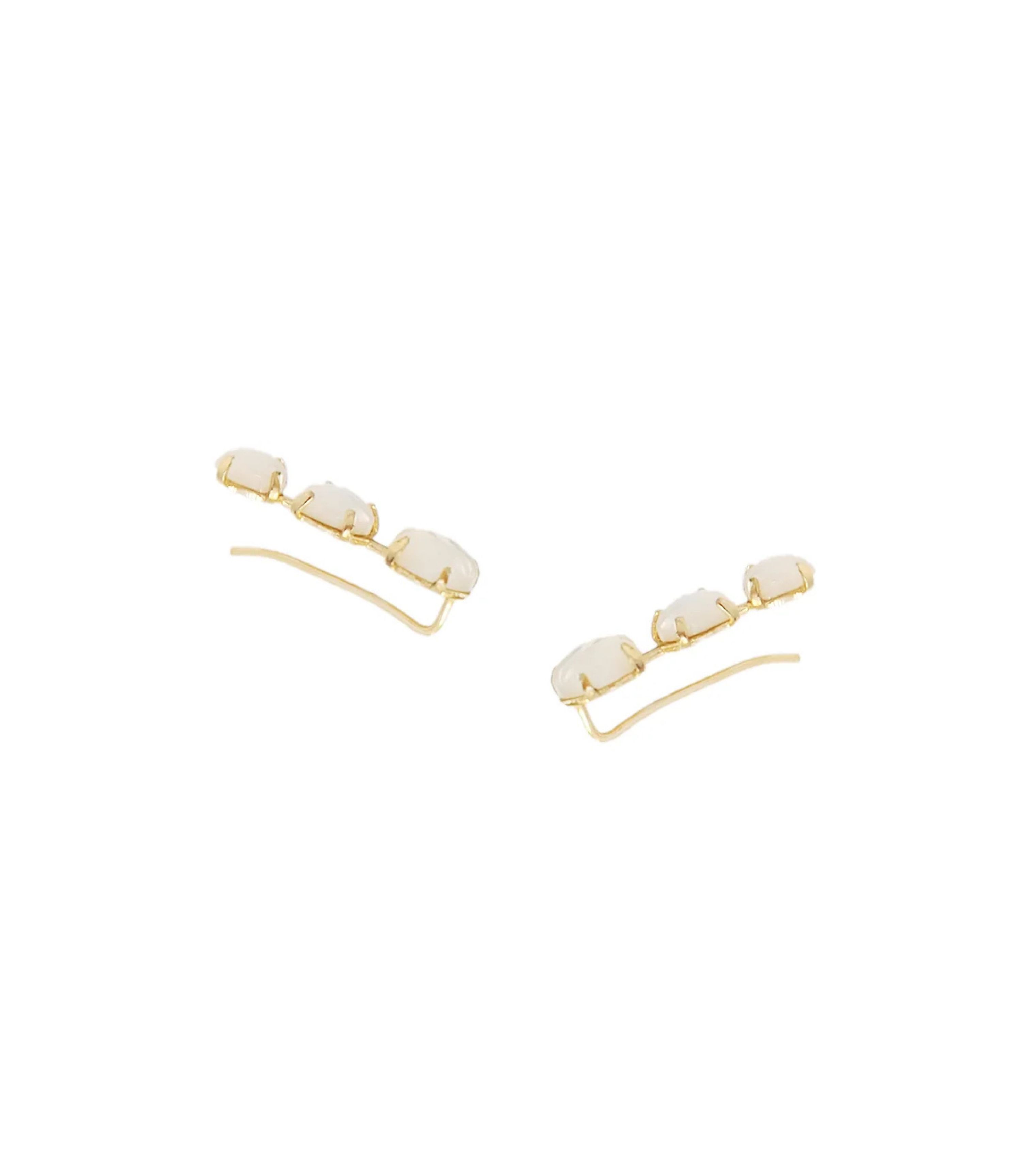 Sampaguita Bud Crawler Earrings - Lily Jewelry