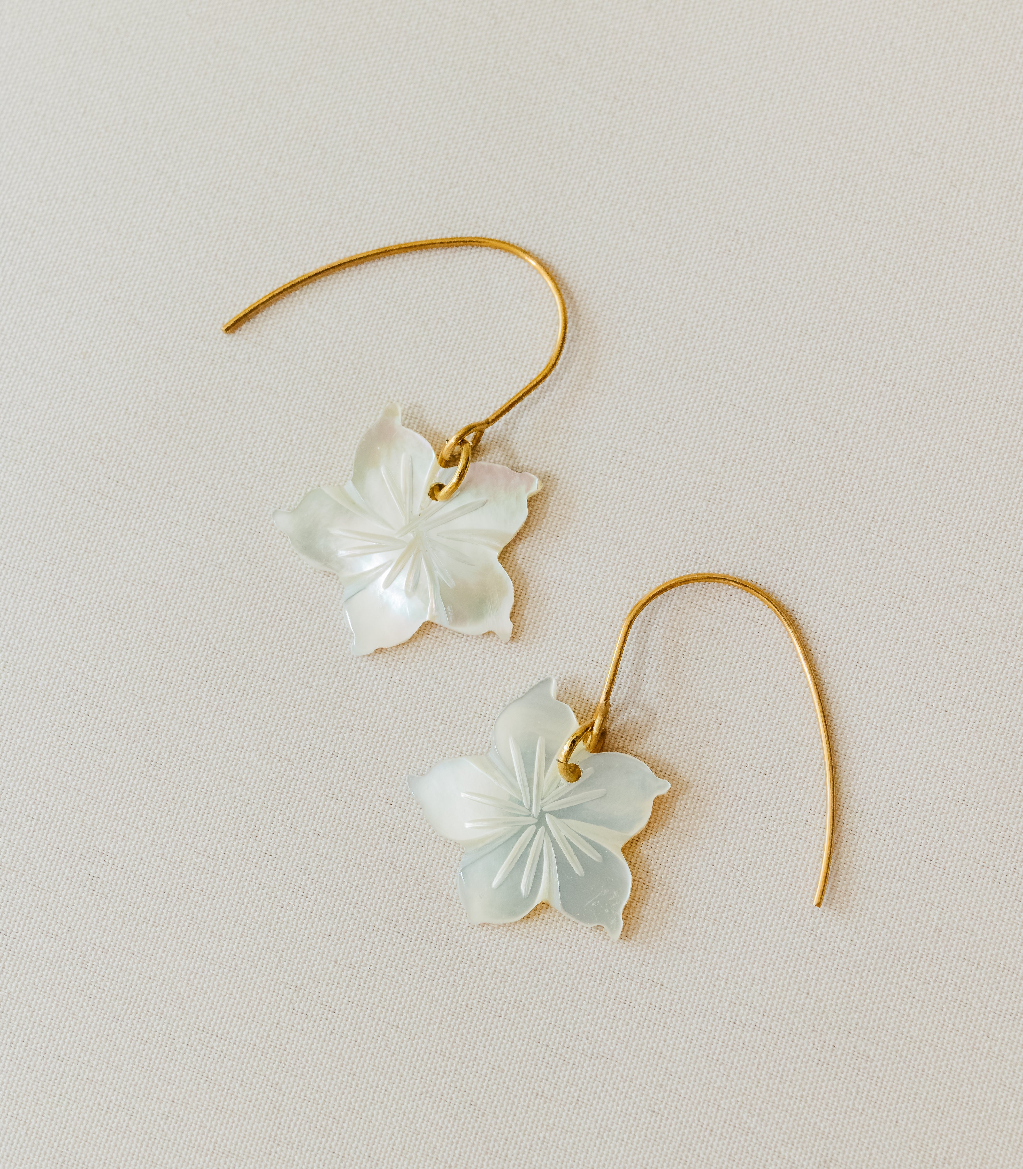 Eva Earrings in Mother of Pearl - Lily Jewelry