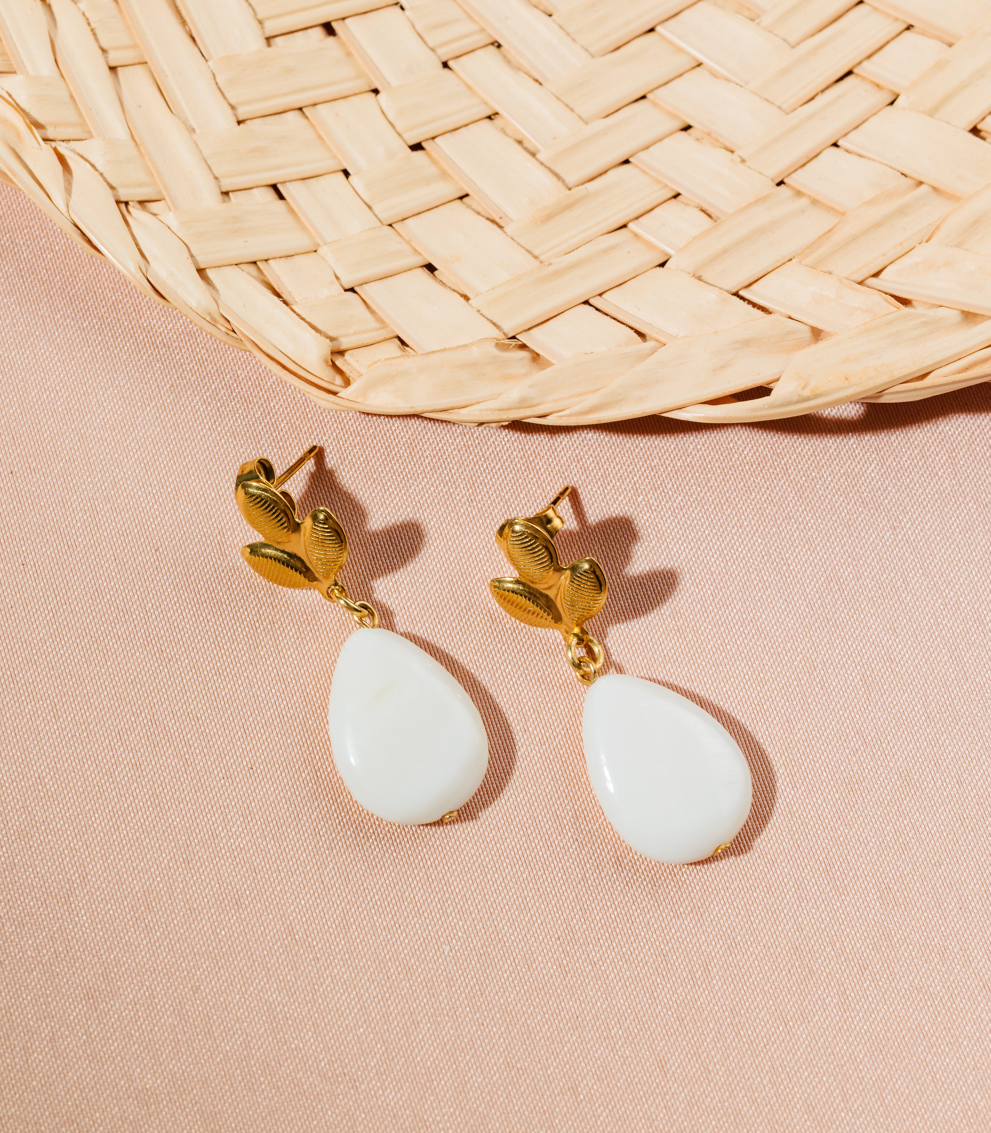 Palay Drop Earrings in Mother of Pearl - Lily Jewelry