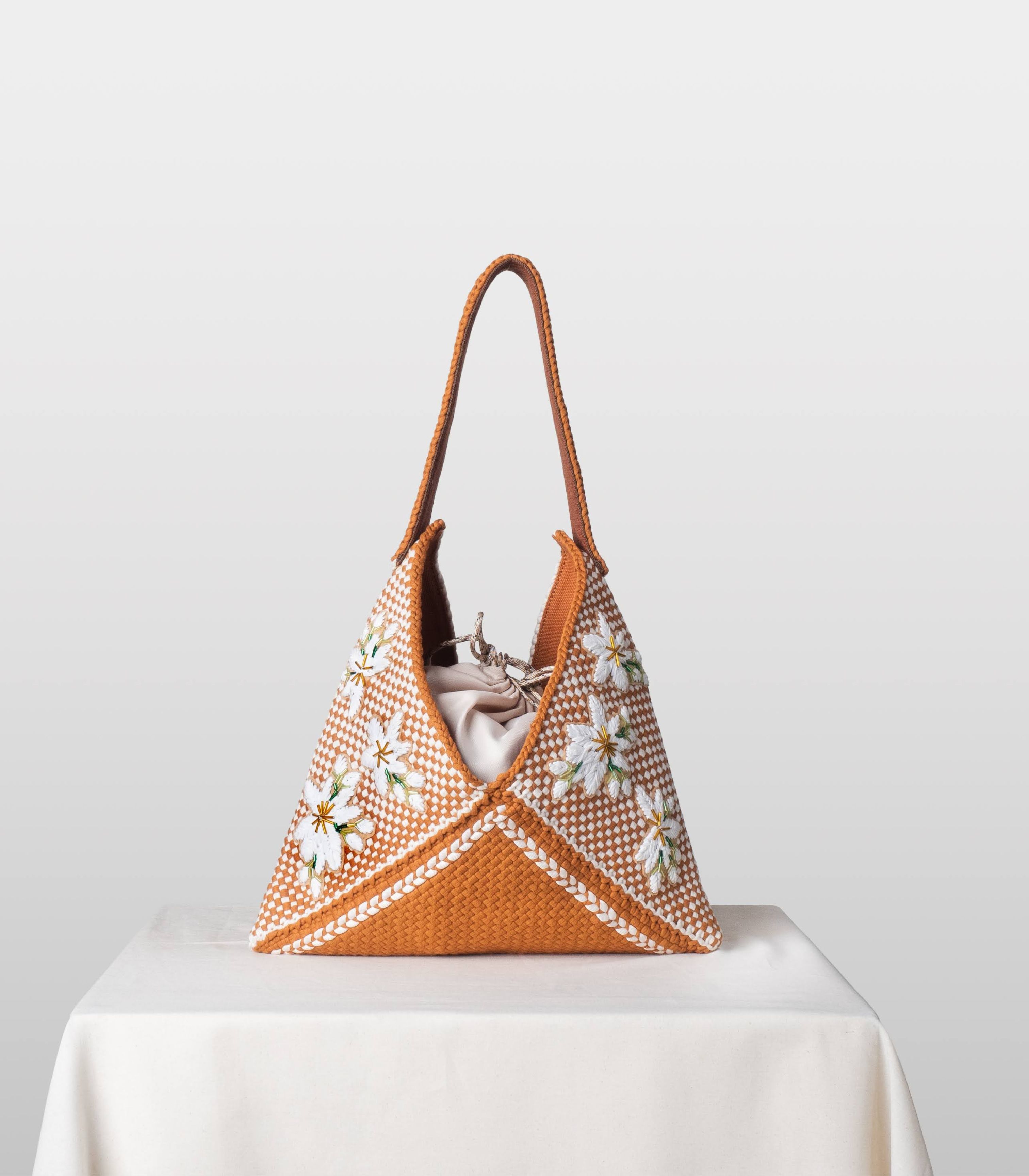 Sampaguita Philippine Flowers Convertible Puso Wedding Tote - R2R