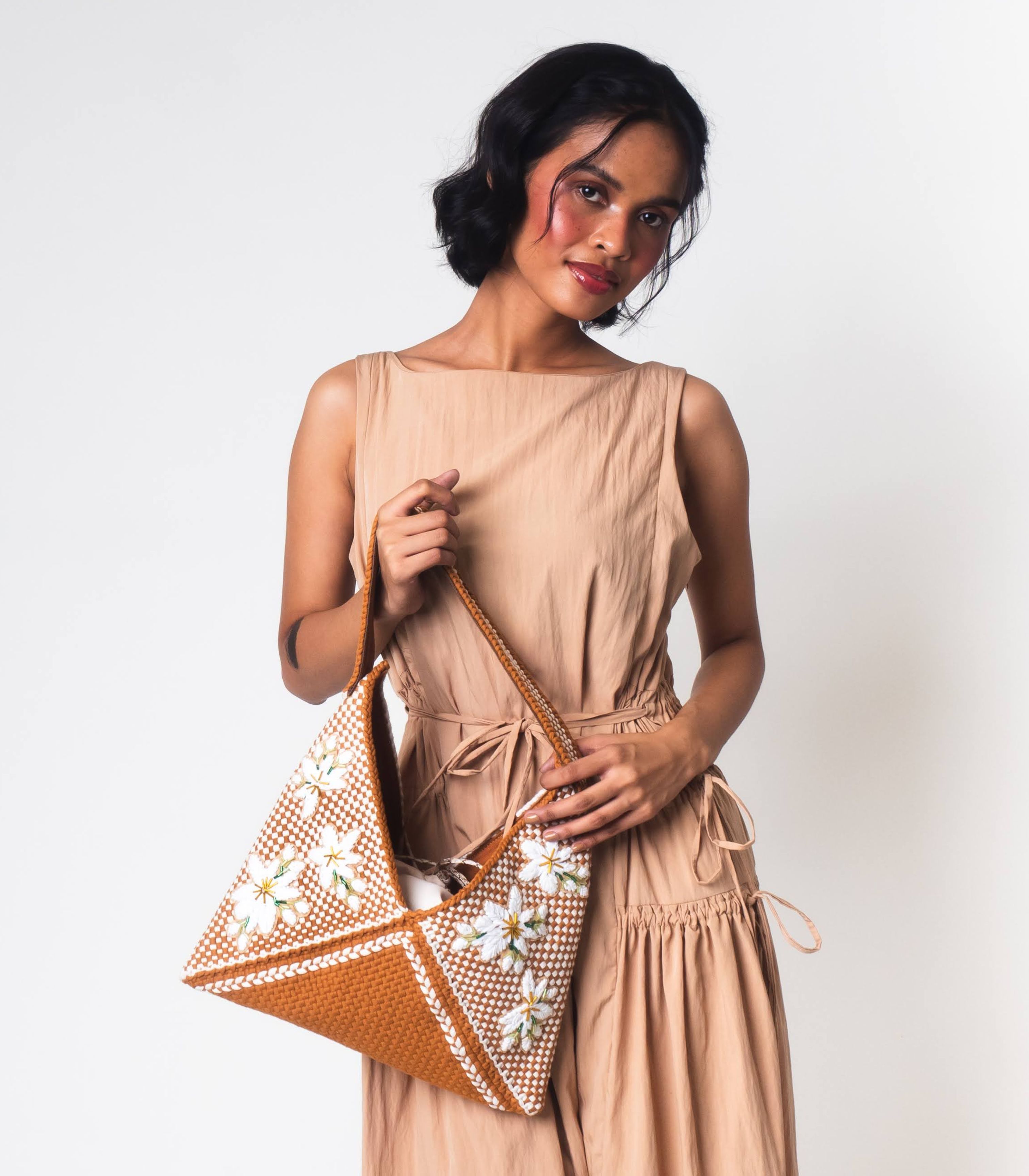Sampaguita Philippine Flowers Convertible Puso Wedding Tote - R2R