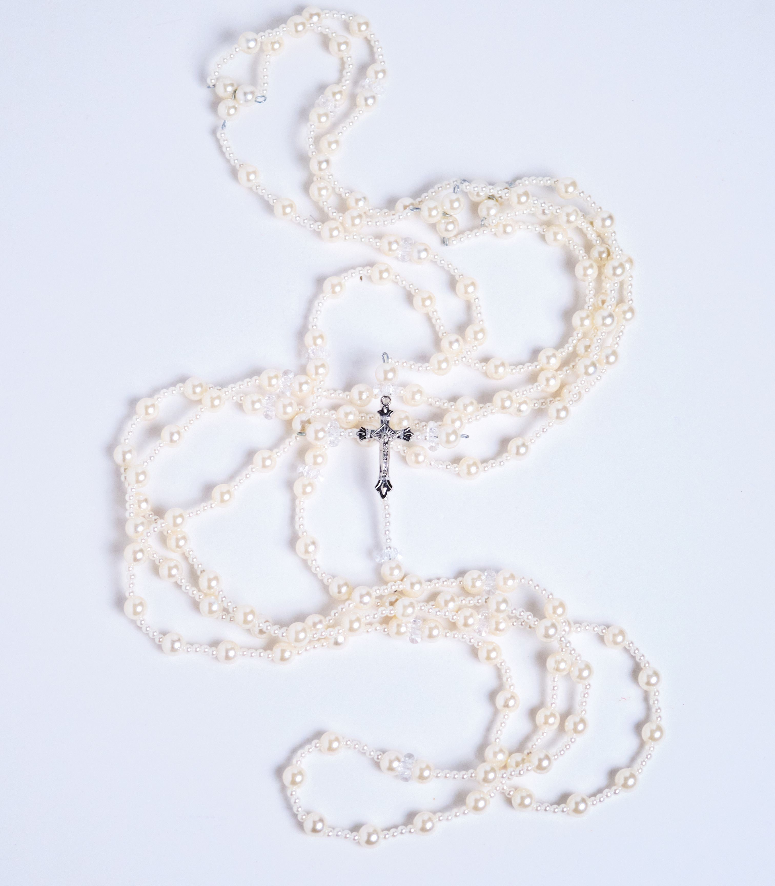Pearl Rosary Wedding Unity Cord