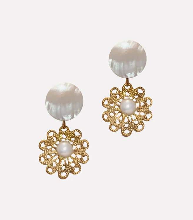 Flores Mini Earrings - Arete