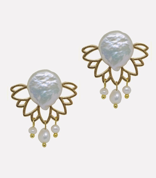 Perla Cora Stack Earrings - Arete