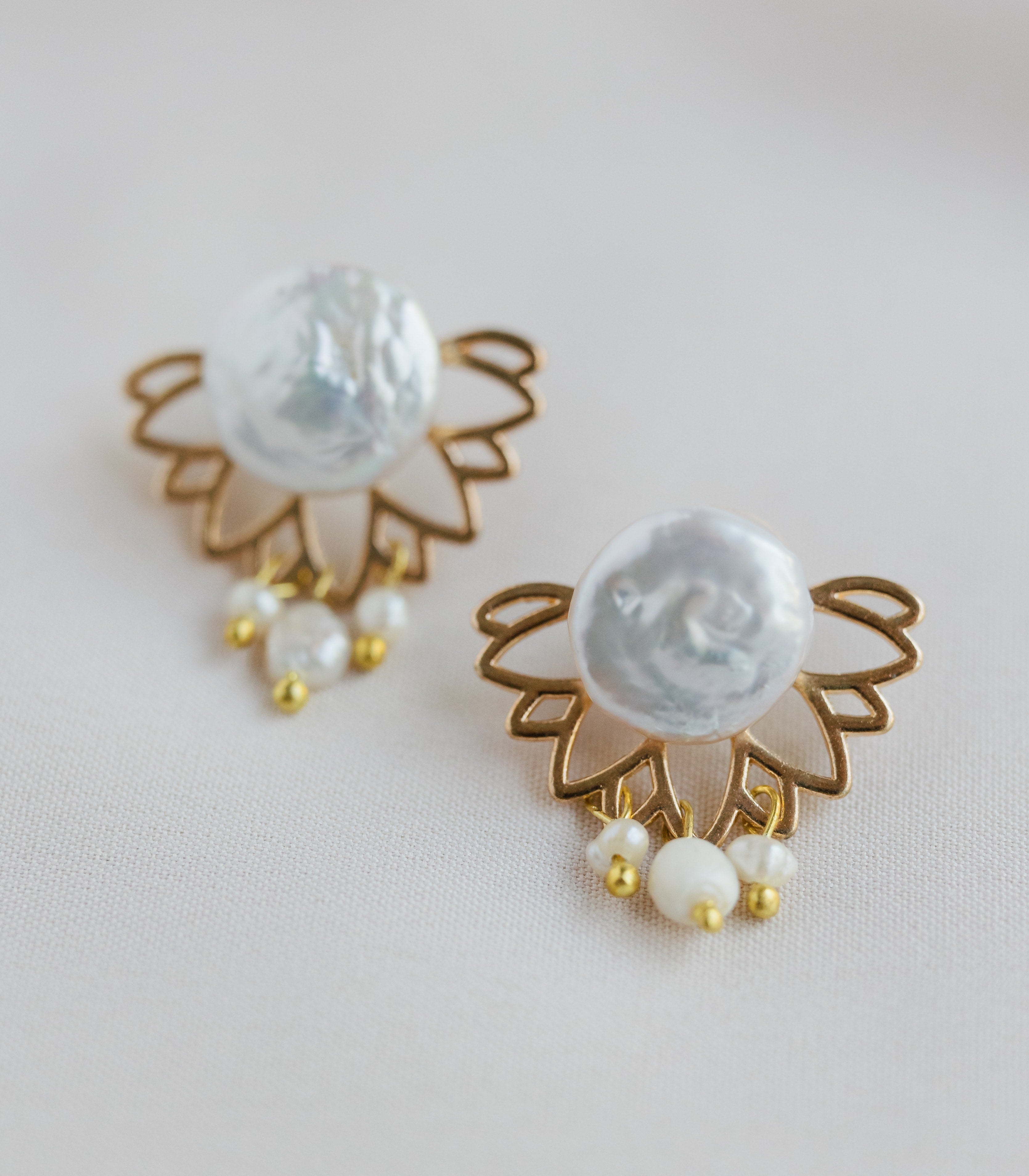 Perla Cora Stack Earrings - Arete