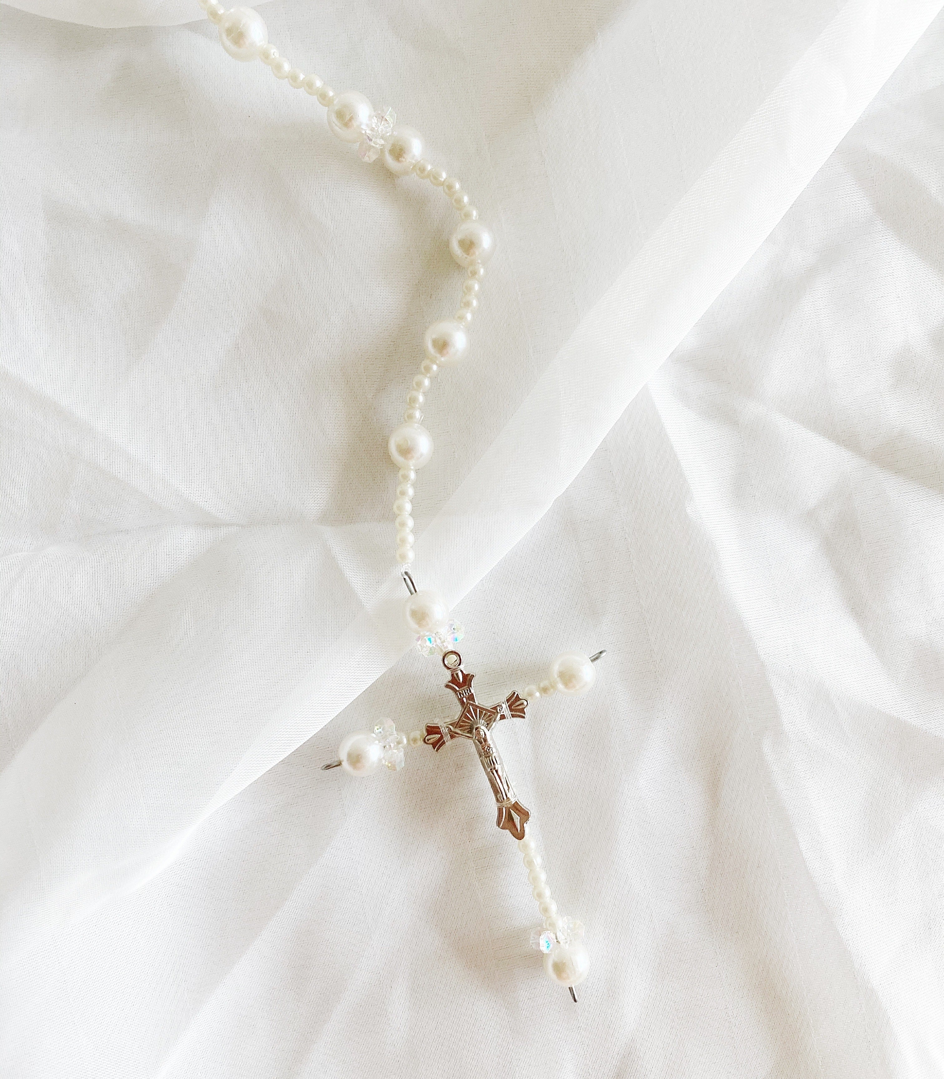 Pearl Rosary Wedding Unity Cord