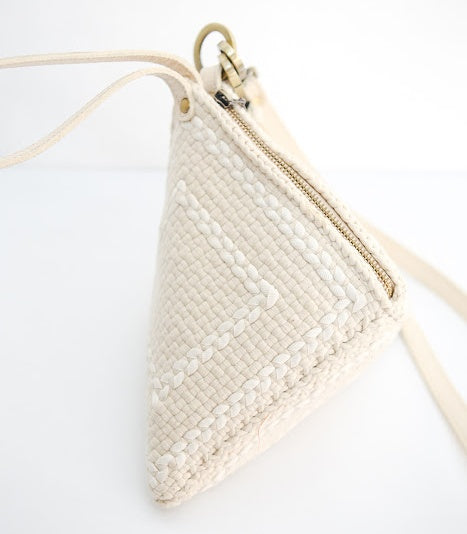 Puso Pyramid Handbag - Beige - Rags2Riches