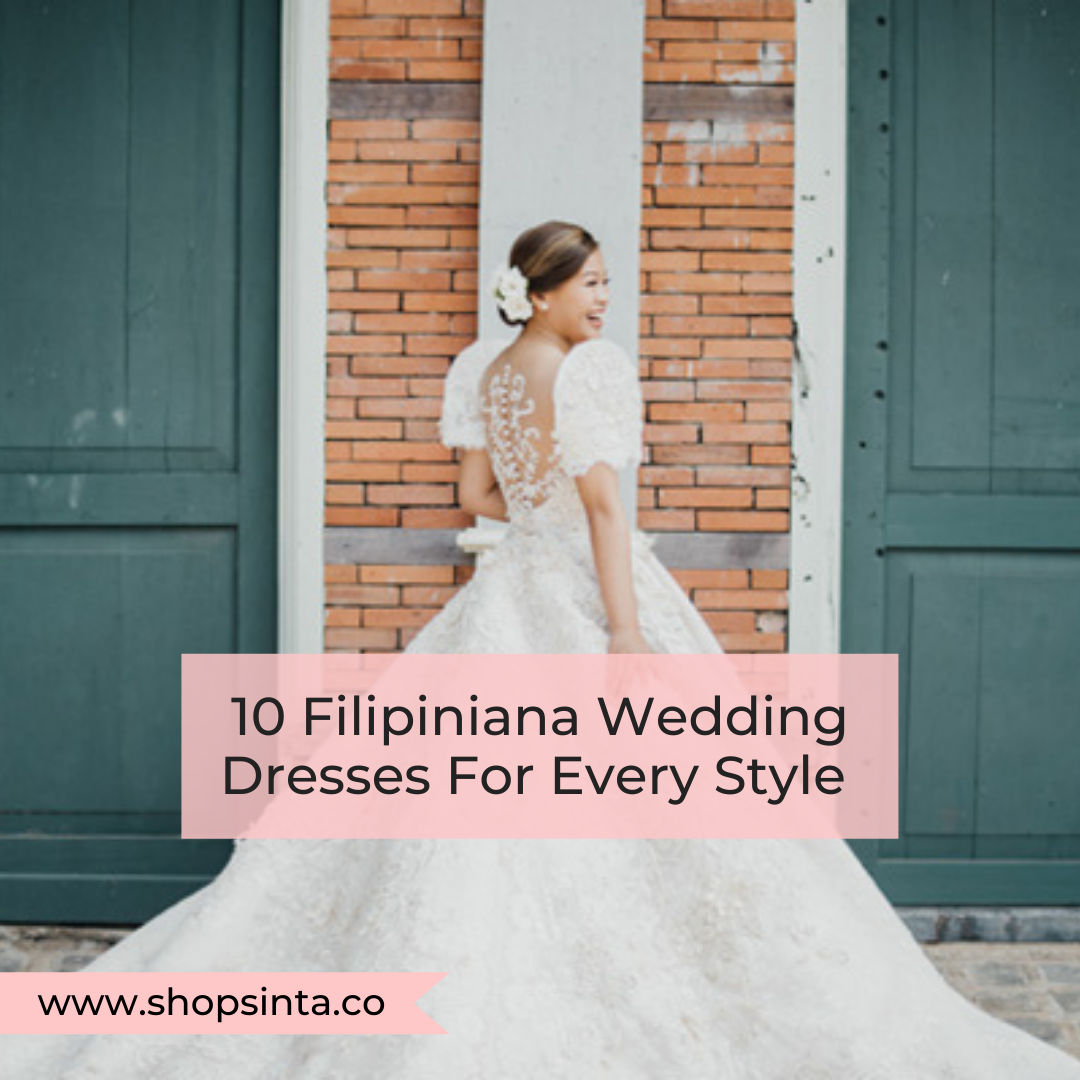 Modern filipiniana top inspired dress