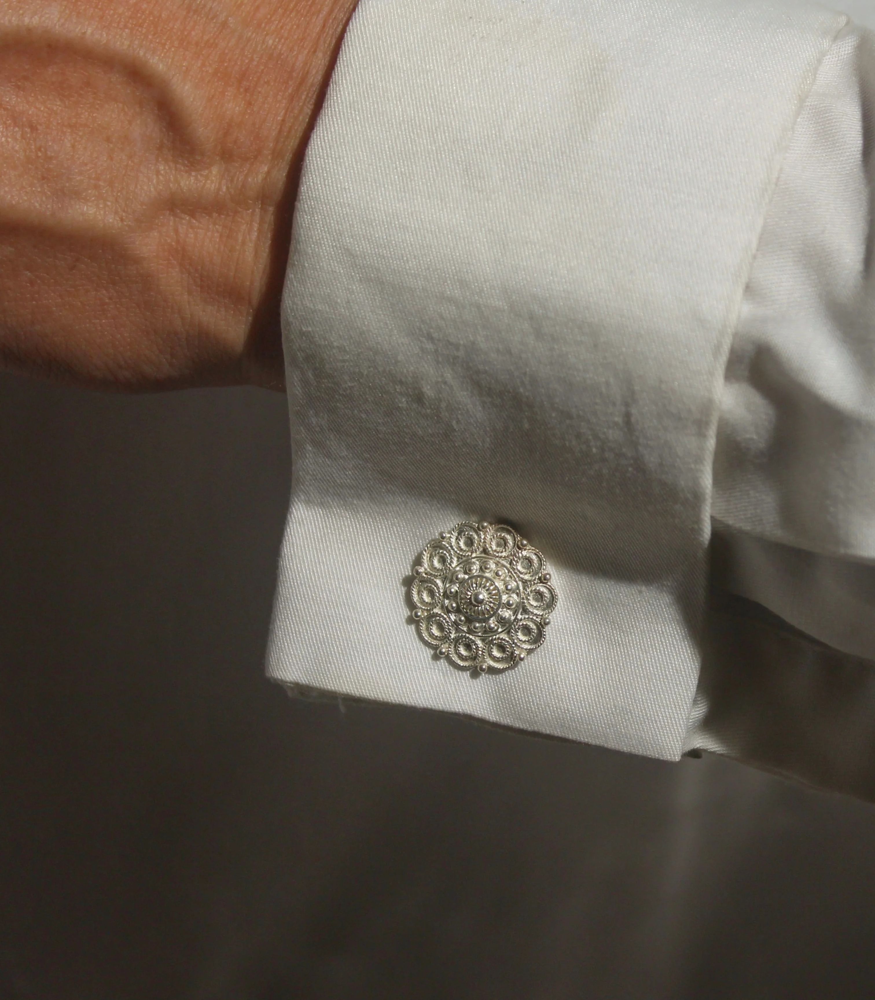 Brigido Cufflinks in Silver - AMAMI