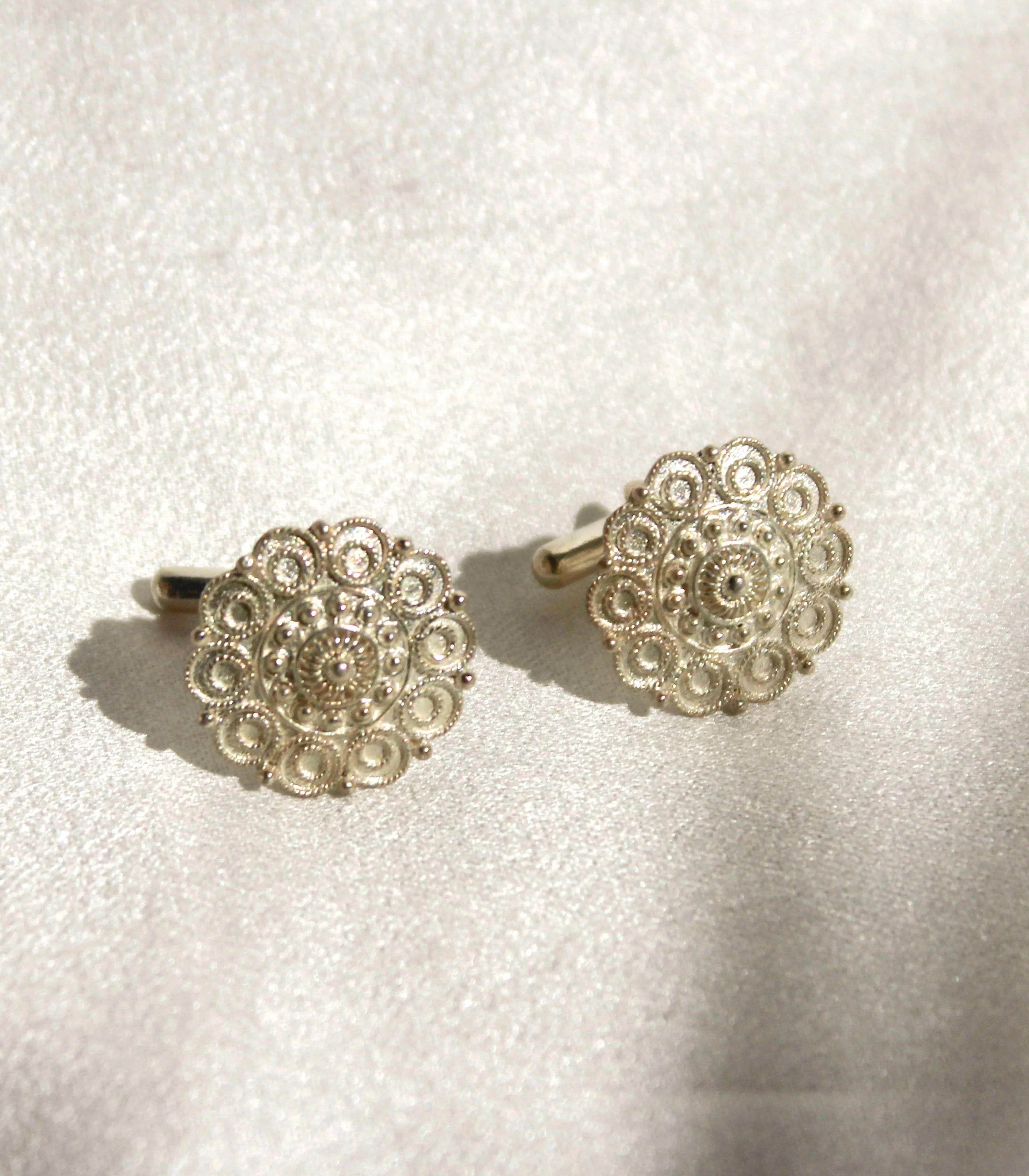 Brigido Cufflinks in Silver - AMAMI