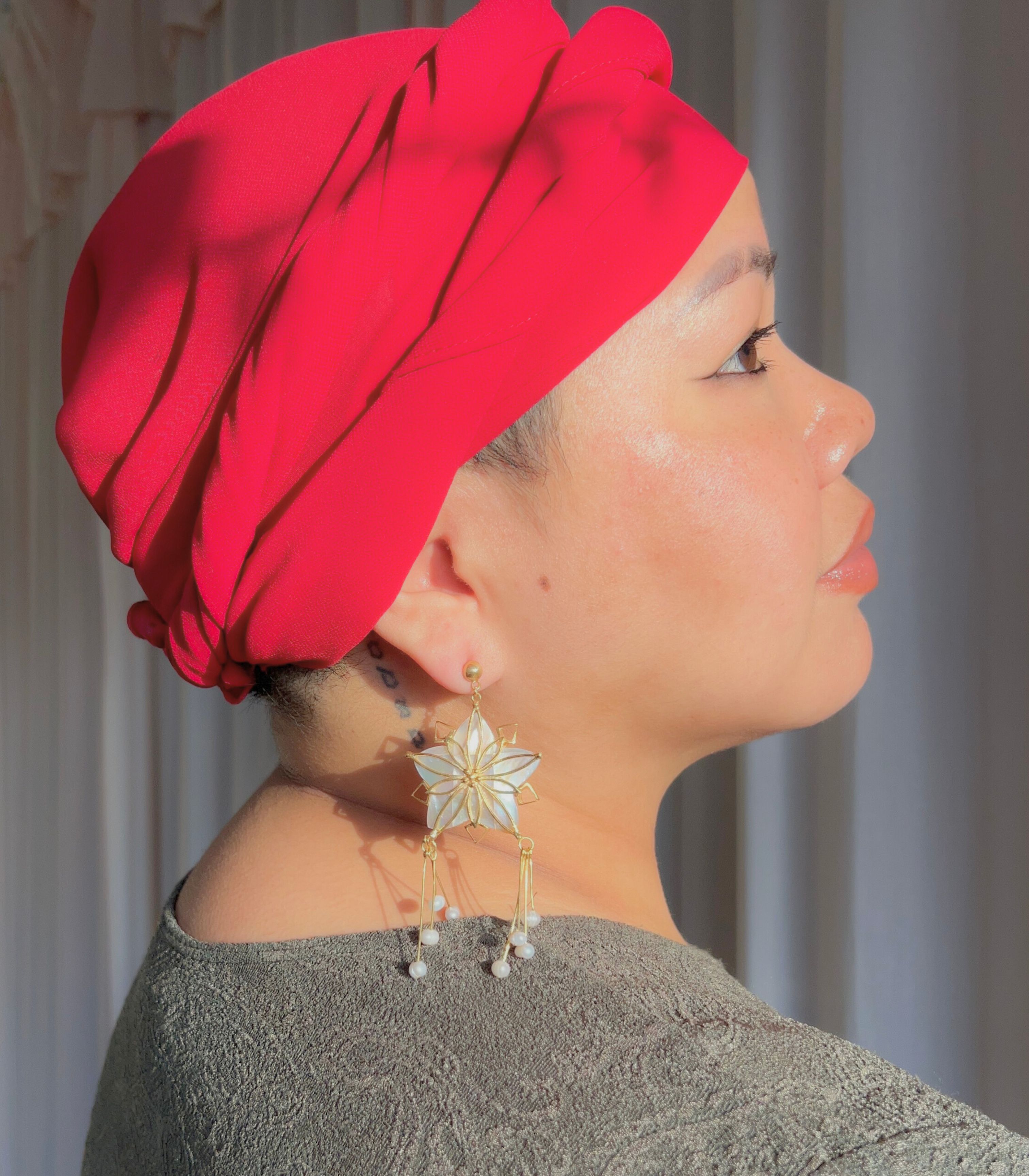 Golden Parol Shell Earrings