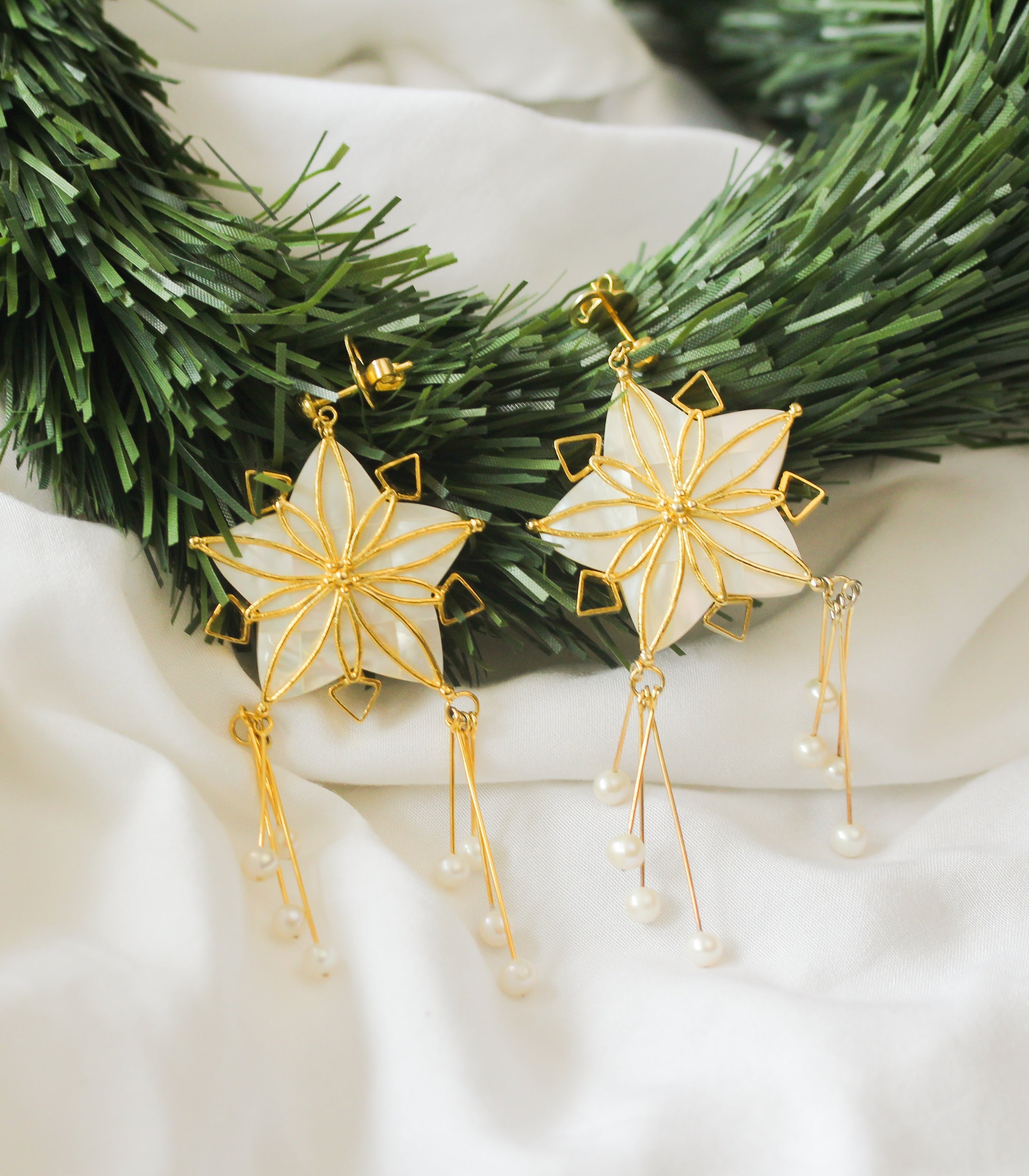 Parol Capiz Shell Earrings - AMAMI