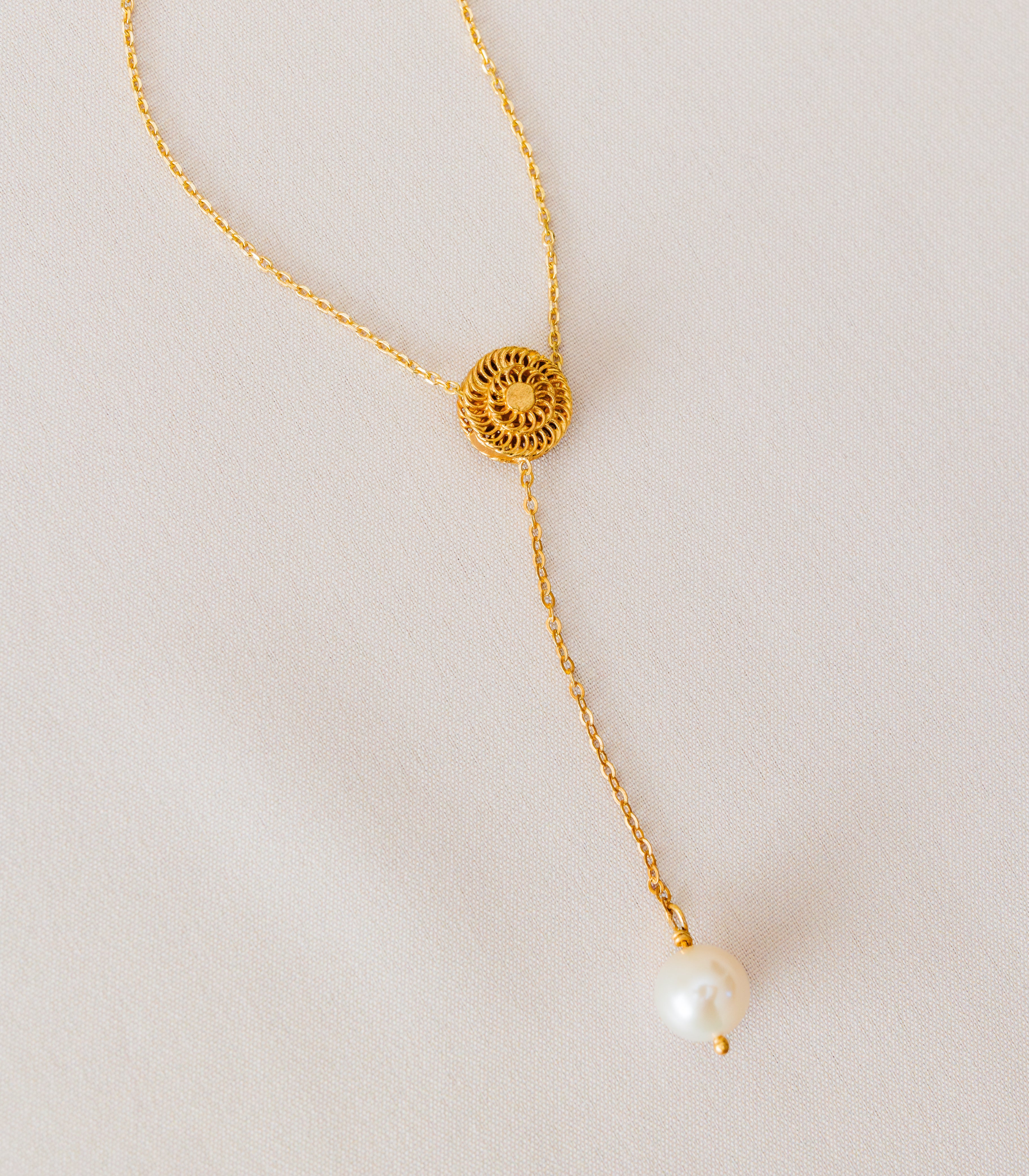 The Padumna Pearl Tamburin Necklace - AMAMI