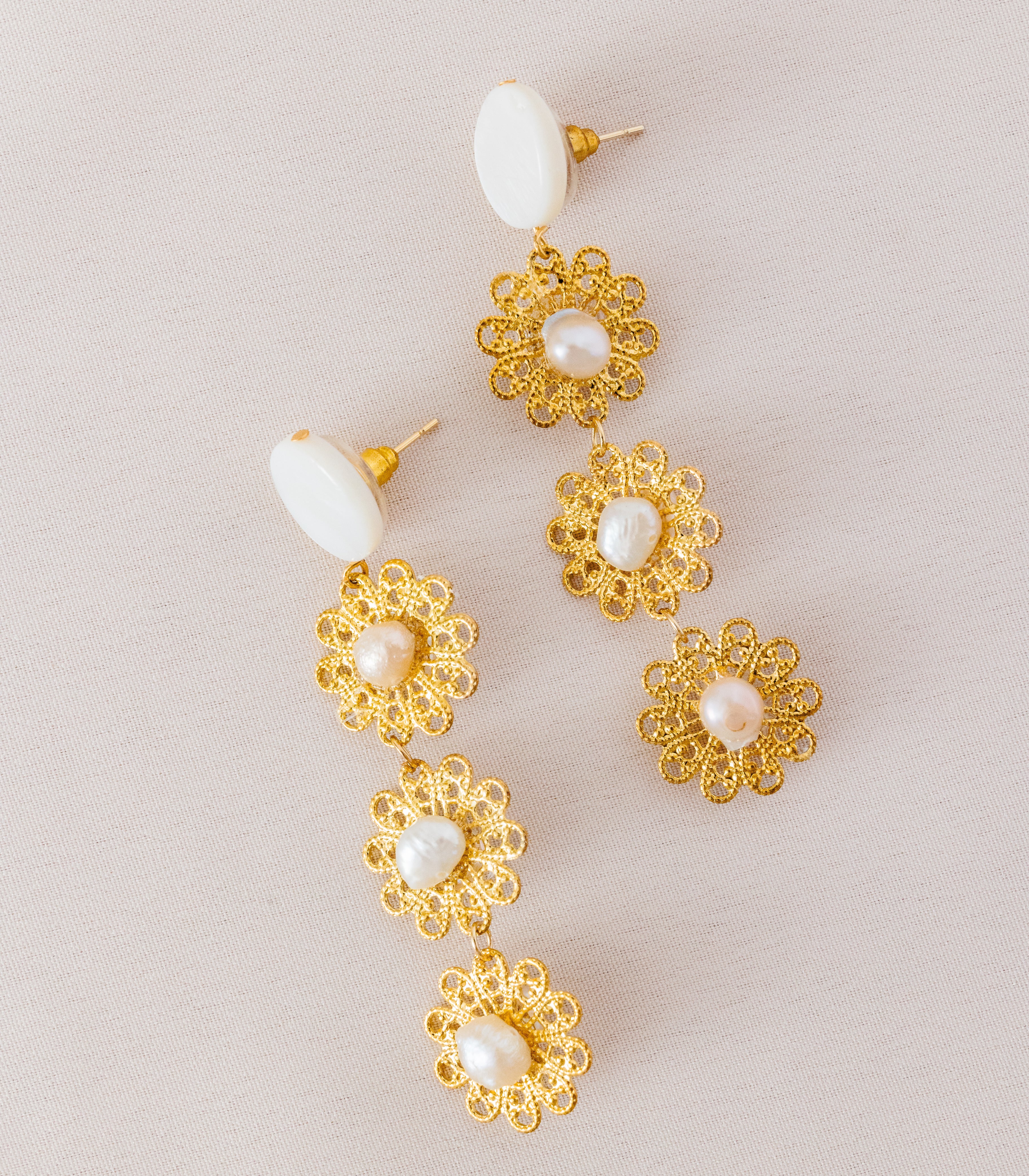 Flores Earrings - Arete