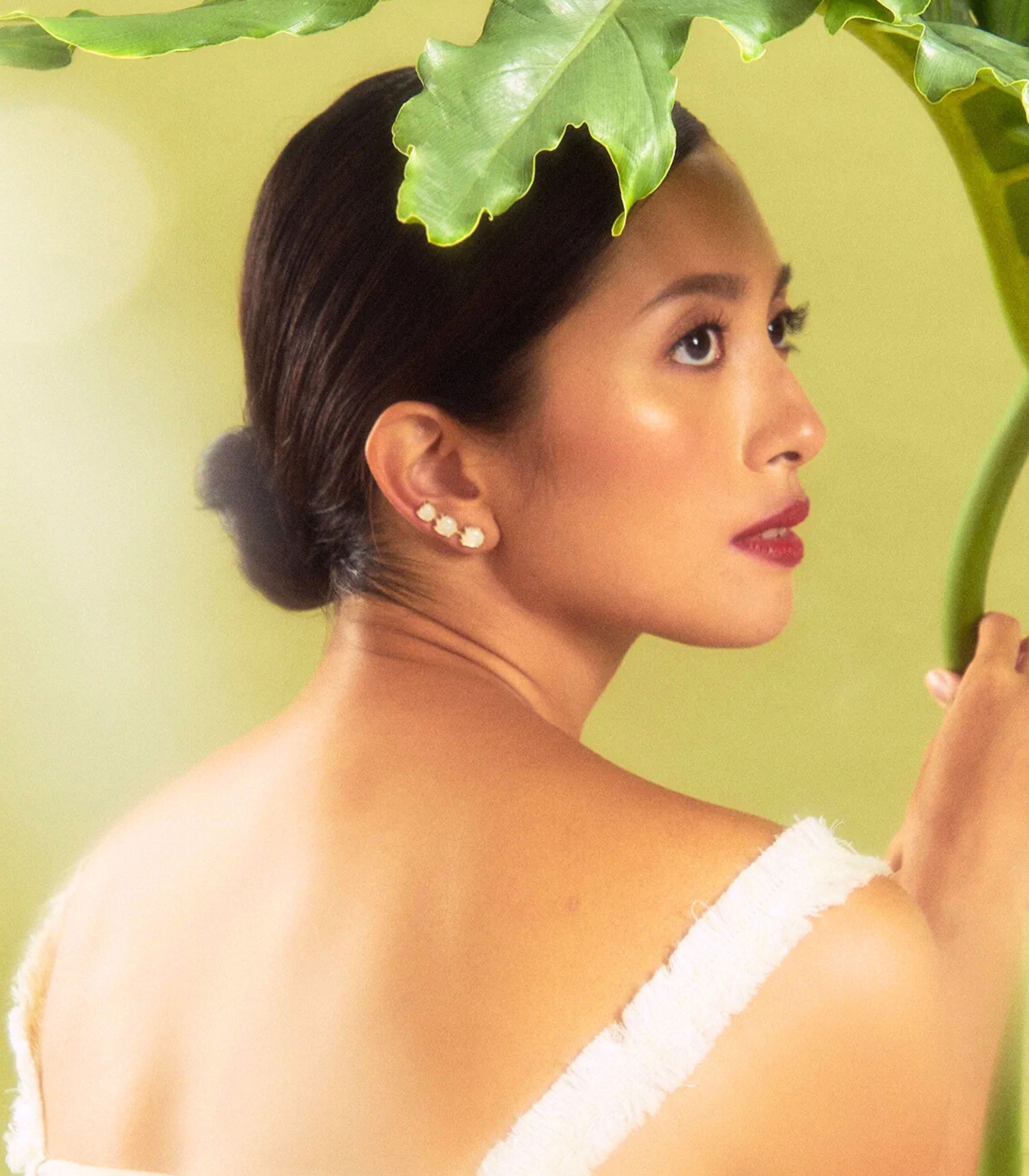 Sampaguita Bud Crawler Earrings - Lily Jewelry