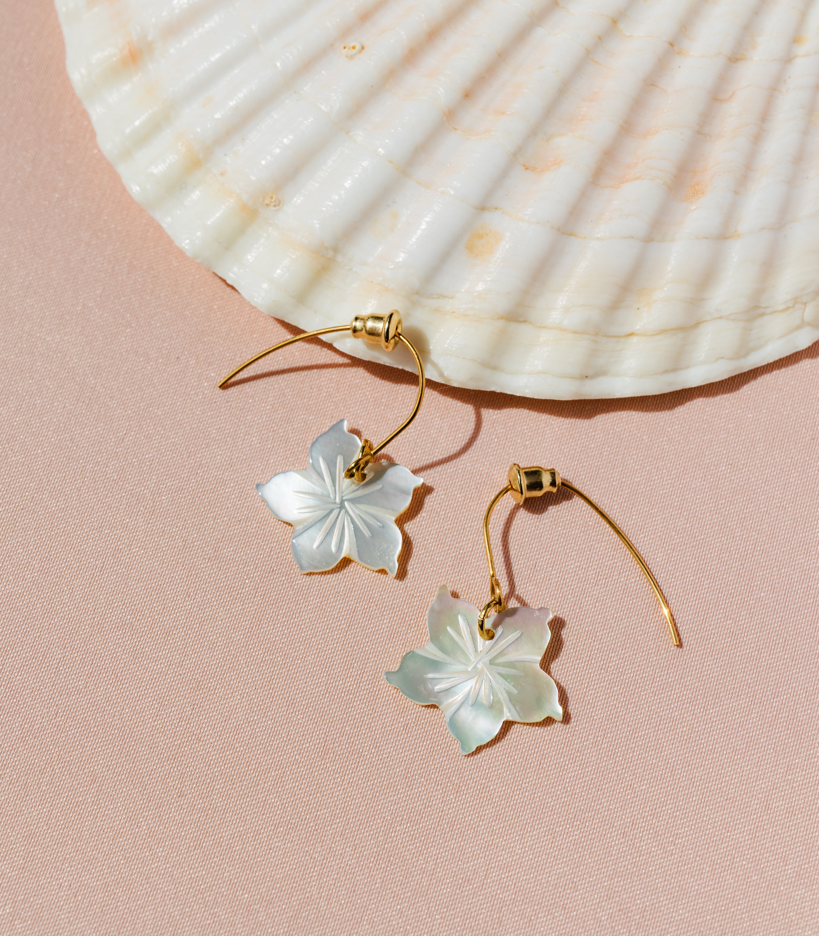 Eva Earrings in Mother of Pearl - Lily Jewelry