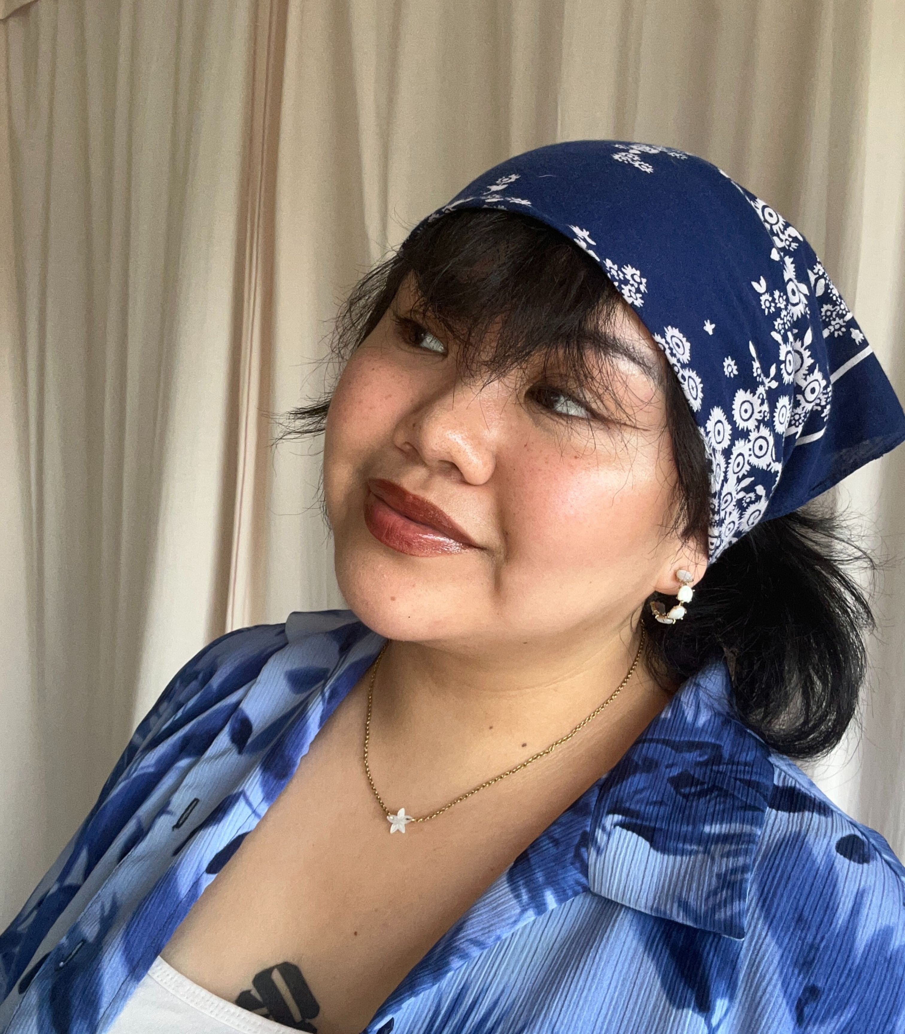 Gianna Sampaguita Bud Hoops In Mother of Pearl