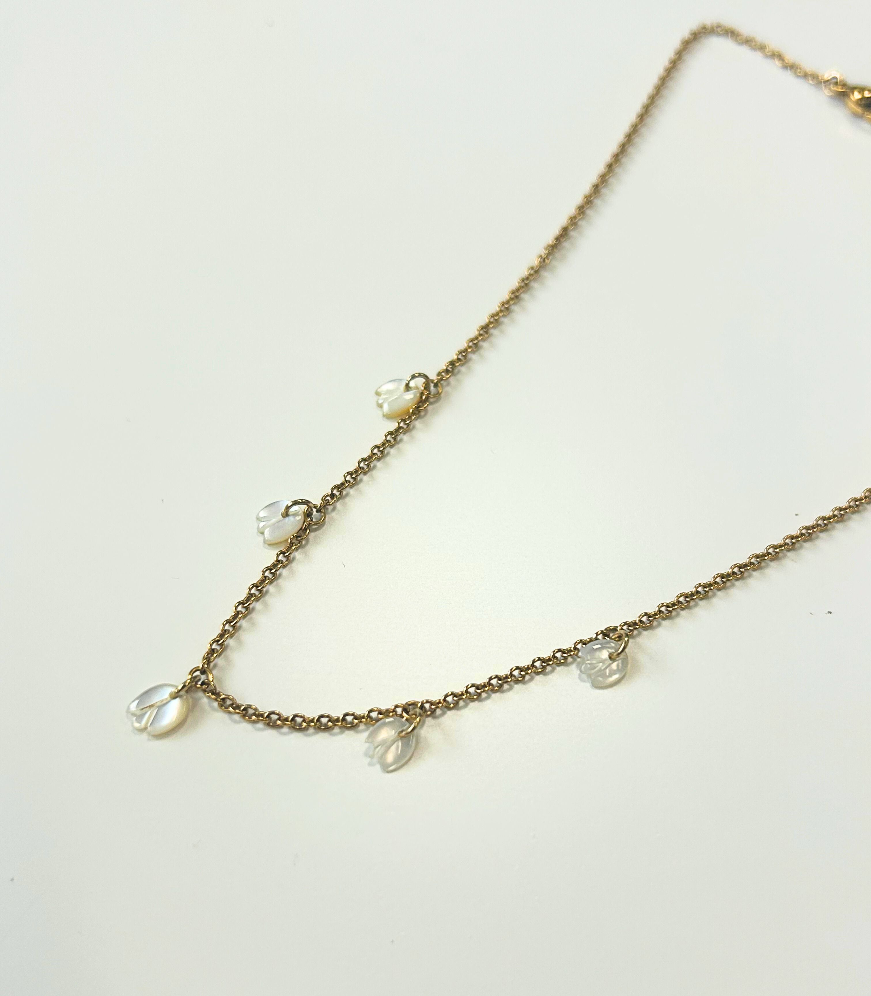 Sampaguita Charms Necklace in Mother of Pearl