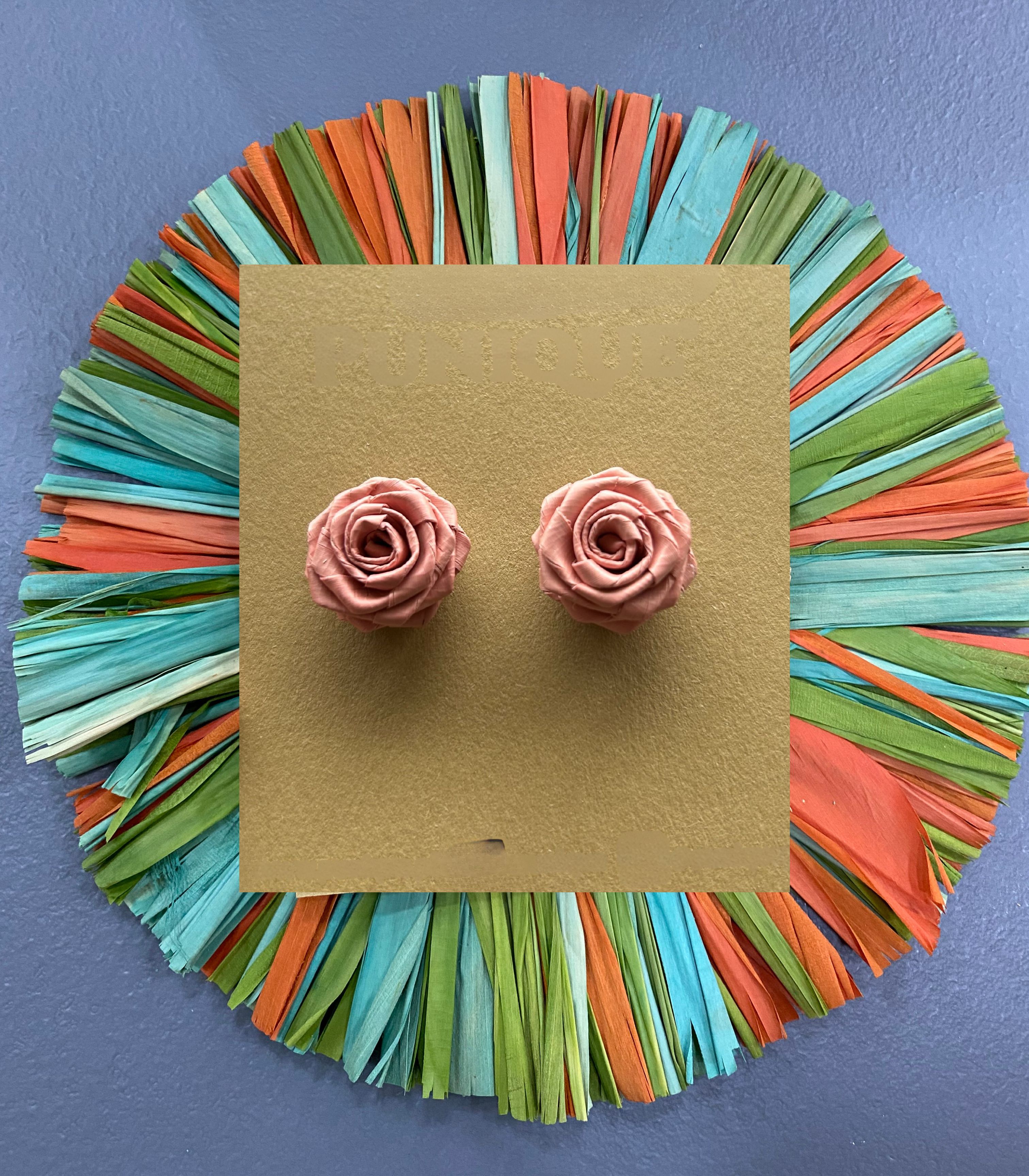 Rosas Earrings in Blush Pink - Punique