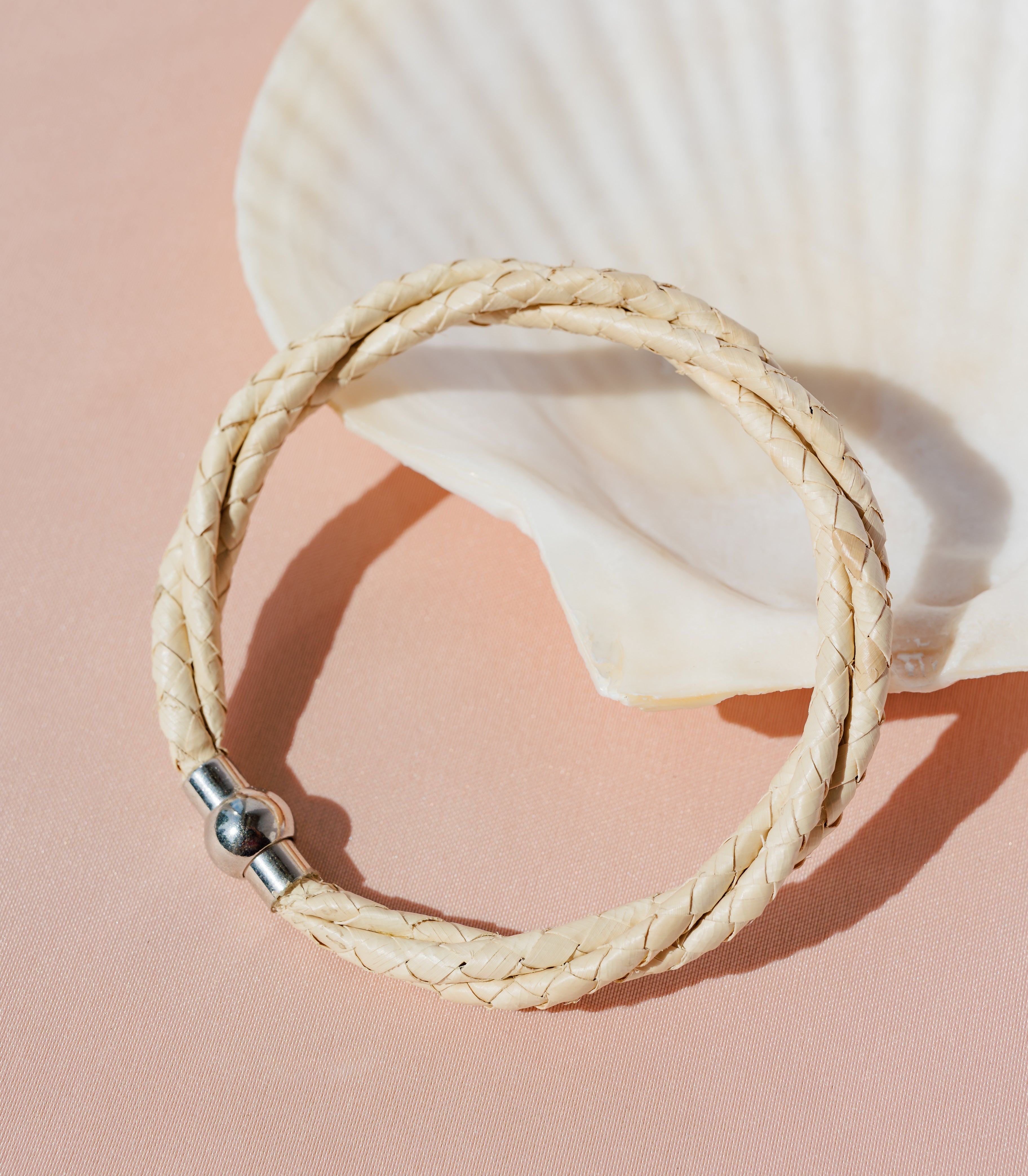 Woven Humaling Lubid Bracelets in White - Punique