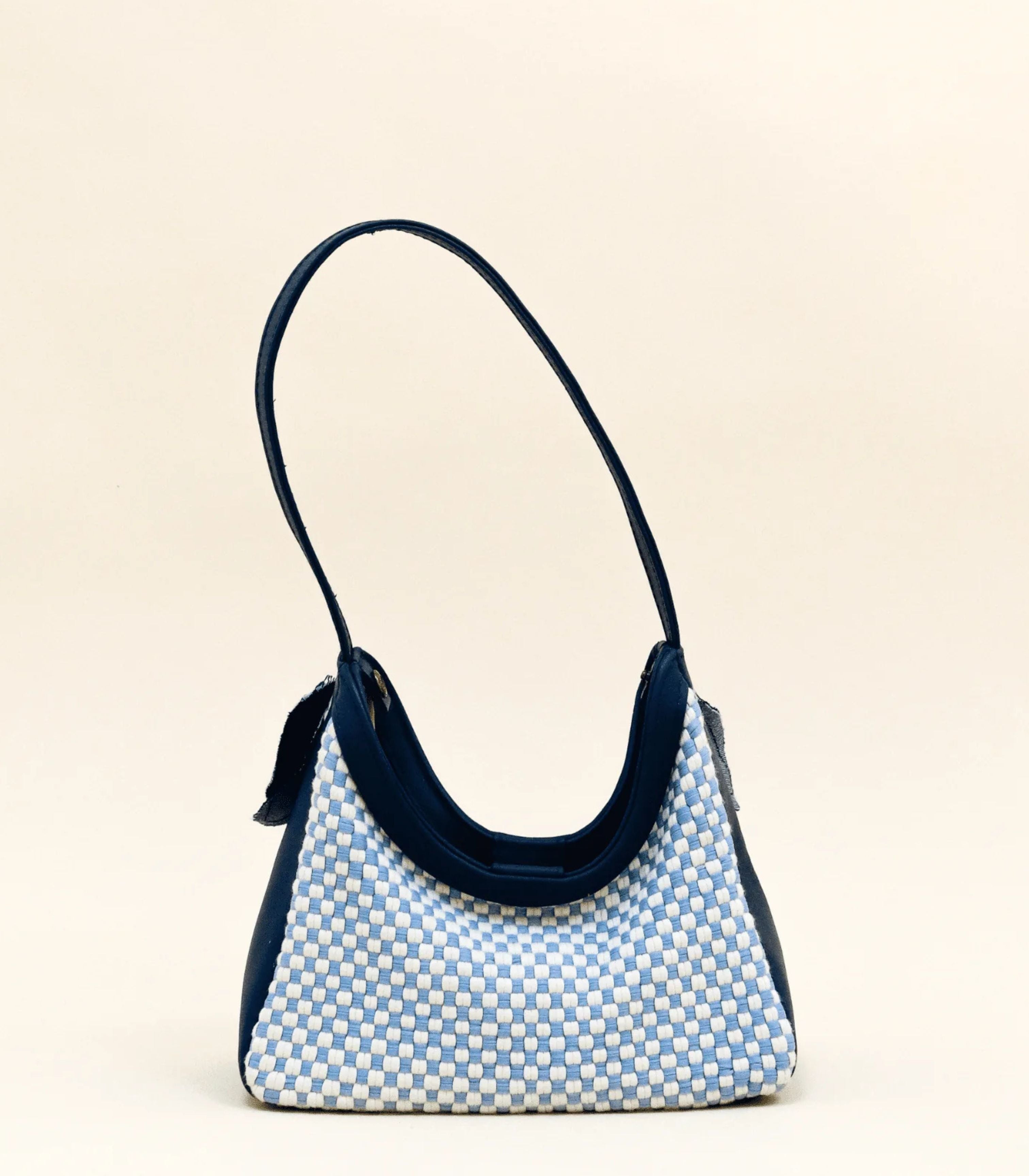 Dangwa Mini Hobo Bag in Navy -Rags2Riches