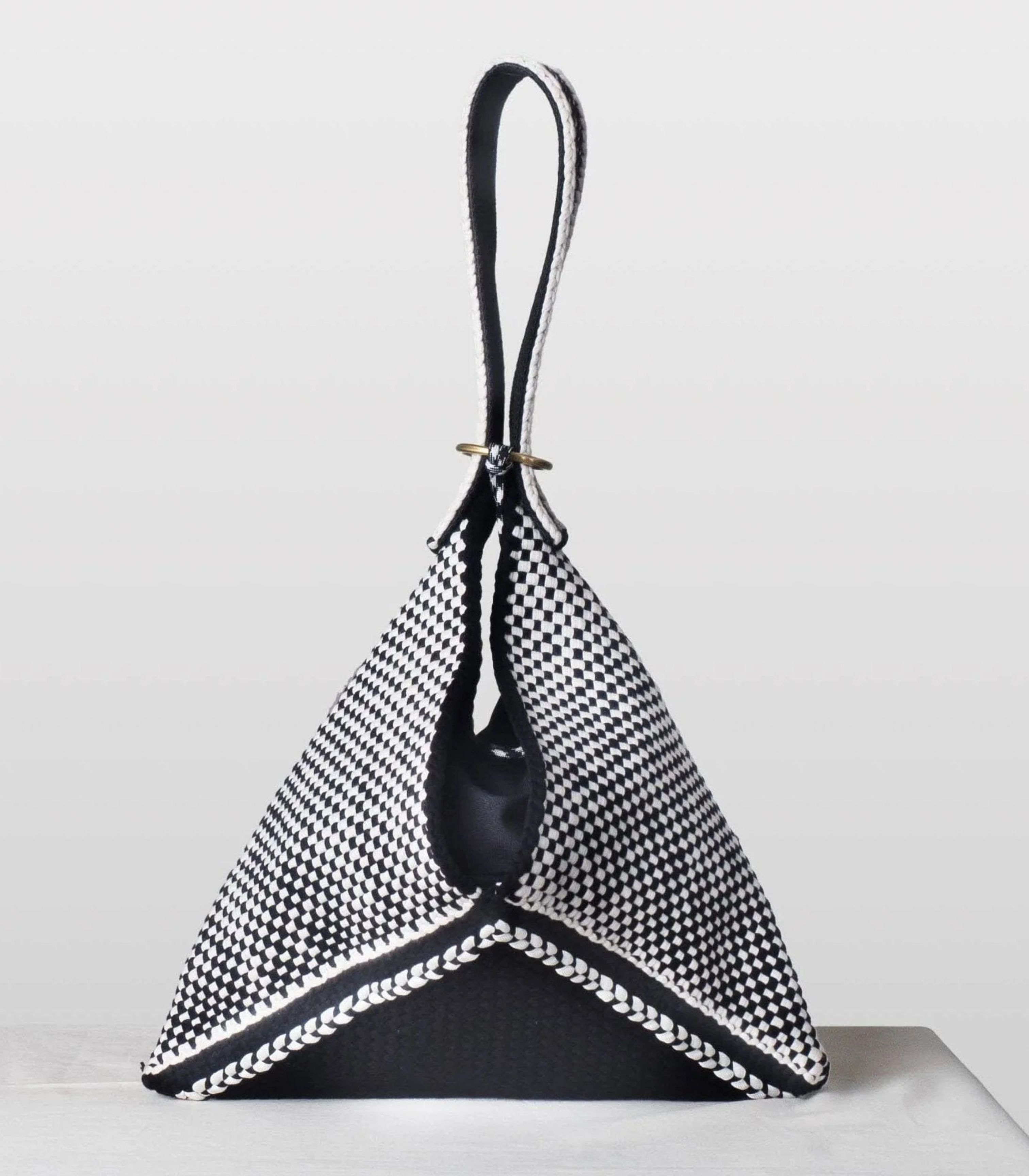 Sampaguita Pusô Convertible Tote Bag  Black & Beige - R2R