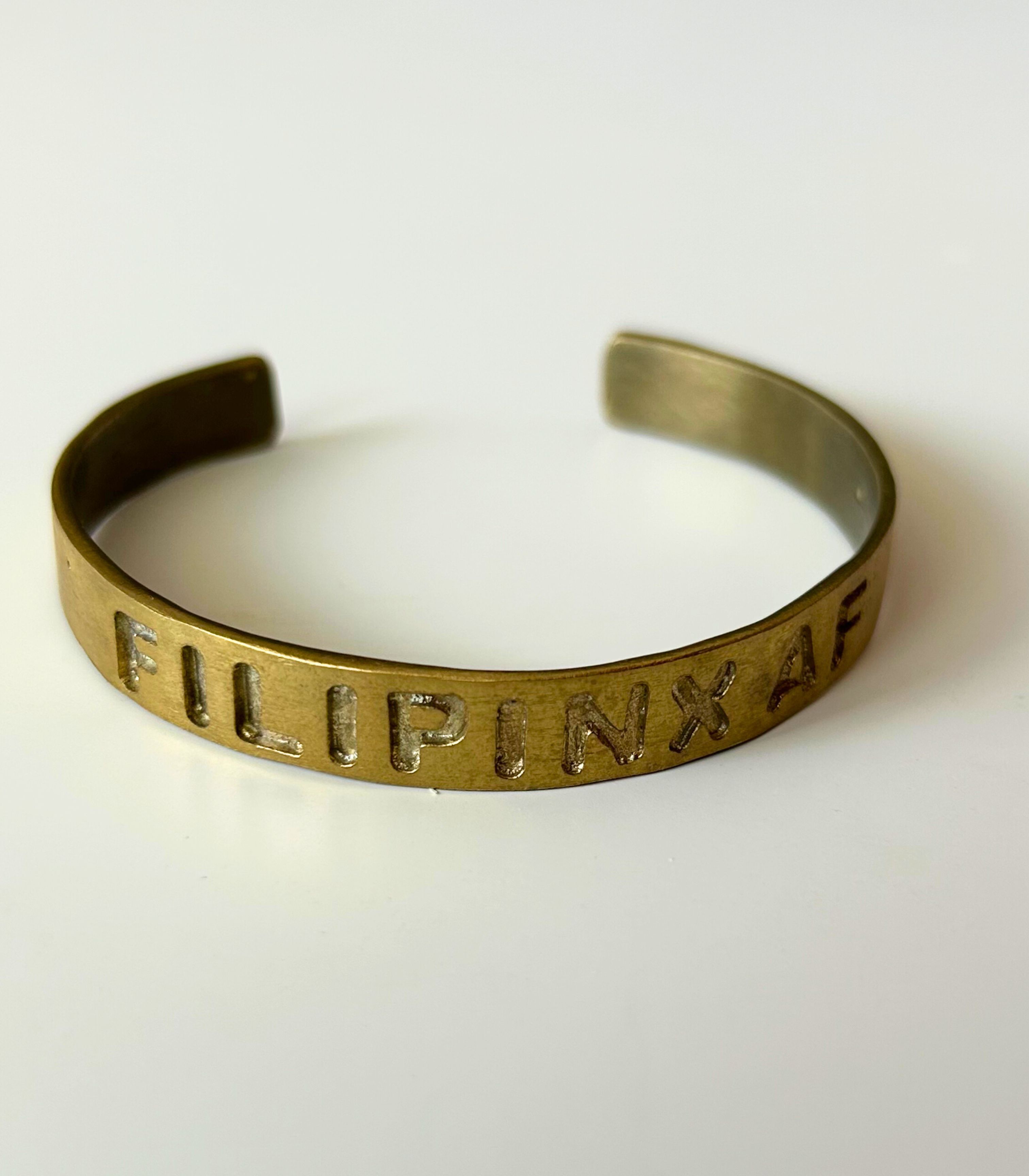 Filipinx AF Brass Bangle