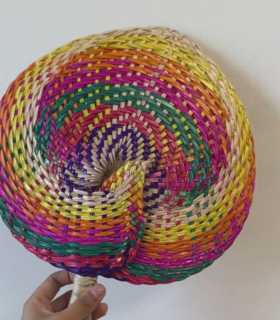 Abaniko Filipino Rainbow Hand Fan