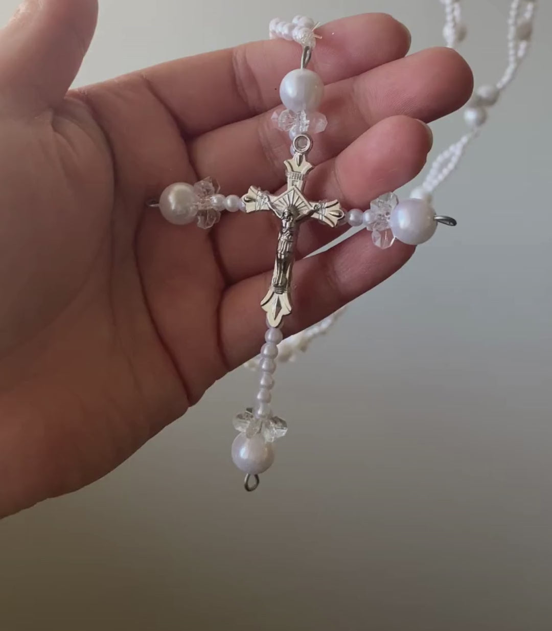 Double Layered Wedding Unity Cord with Rosary