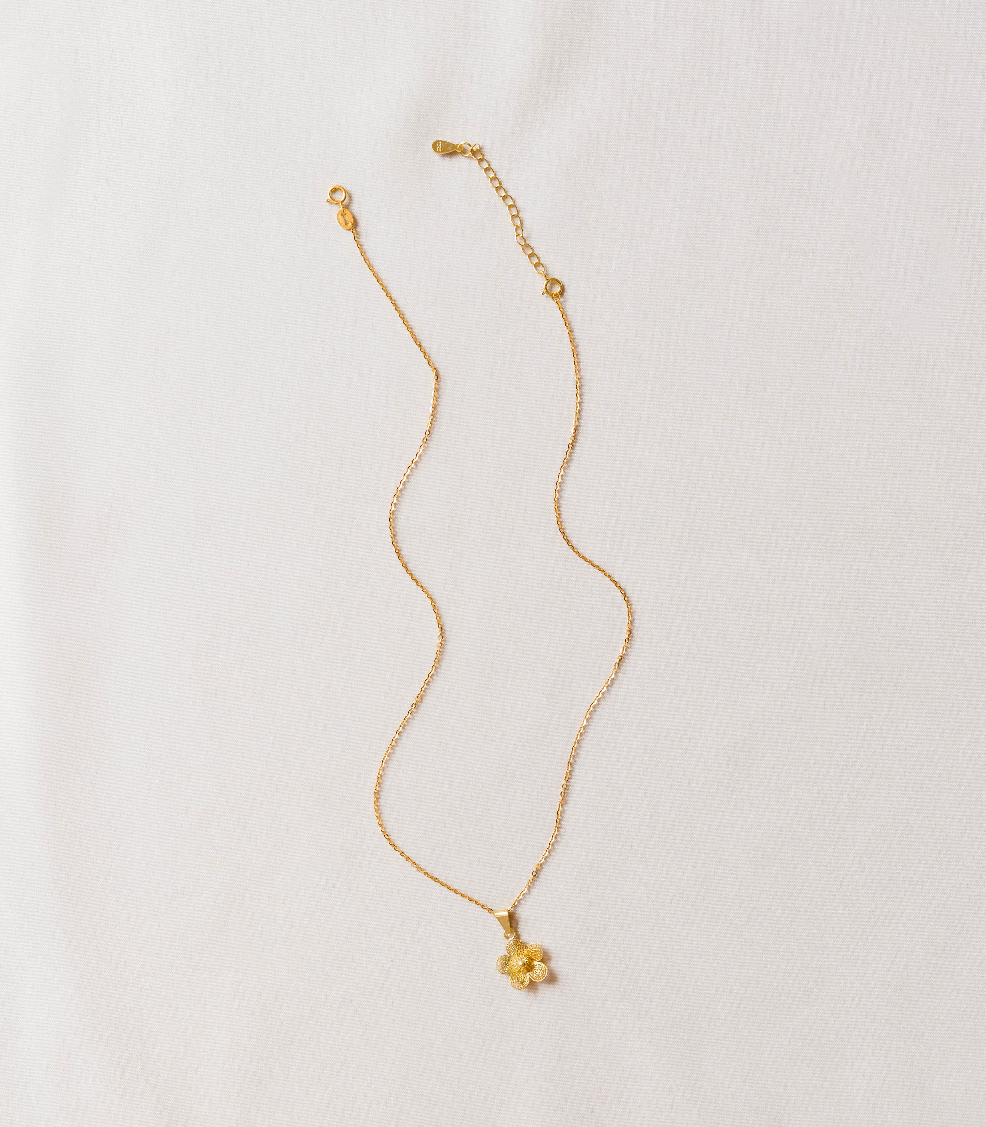 Sampaguita Minimalist Pendant Necklace in Gold - AMAMI