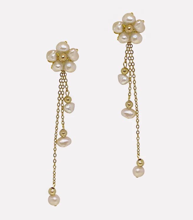 Kalachuchi Dangler Earrings (Two-Way) - Arete