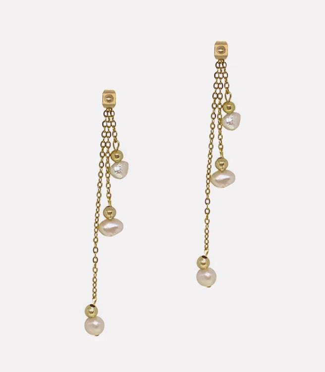 Kalachuchi Dangler Earrings (Two-Way) - Arete