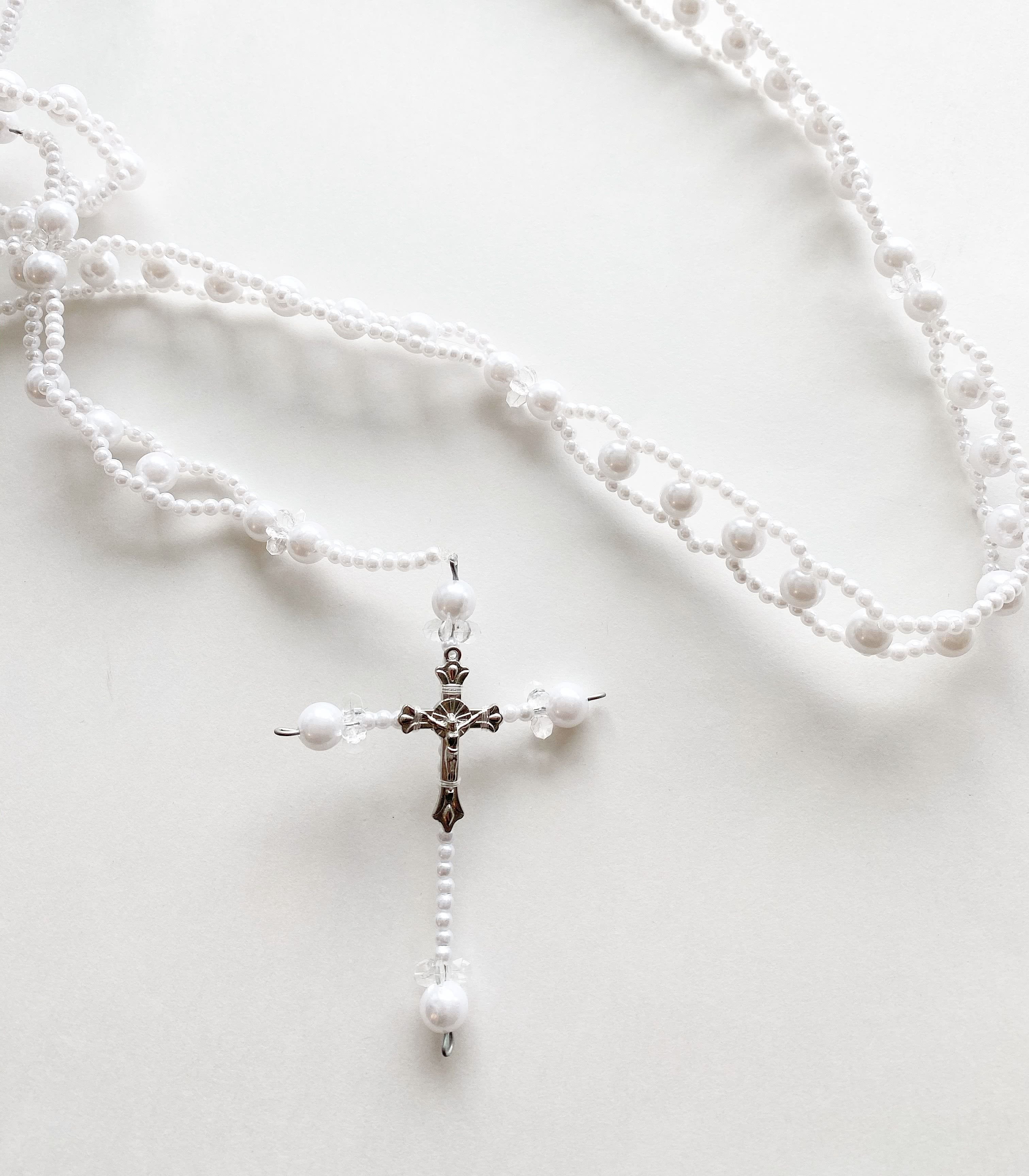 Wedding Unity Cord Double Layered With Rosary - The Wedding Library
