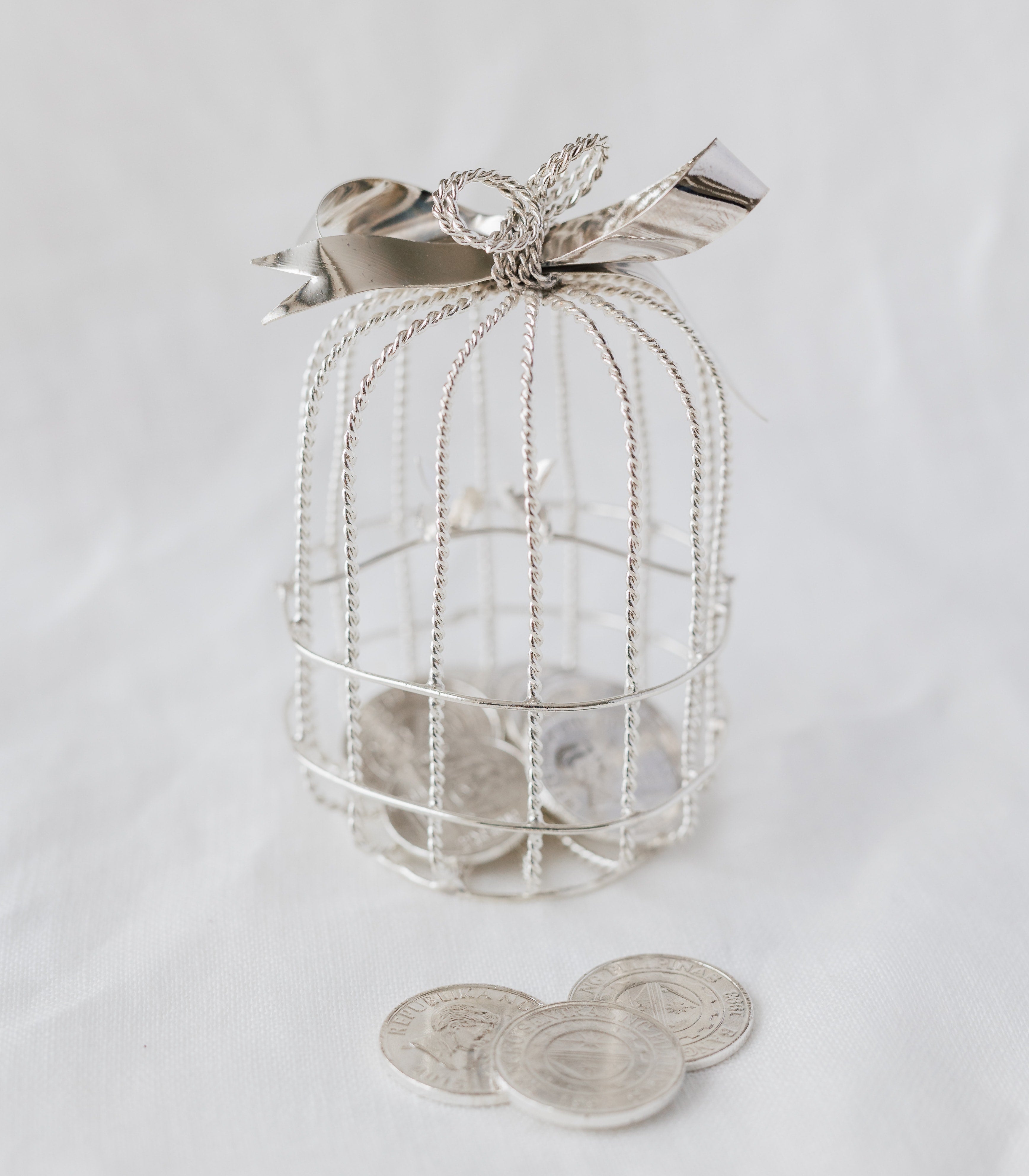 Bird Arras Unity Wedding Coin - Silver Large - The Wedding Library